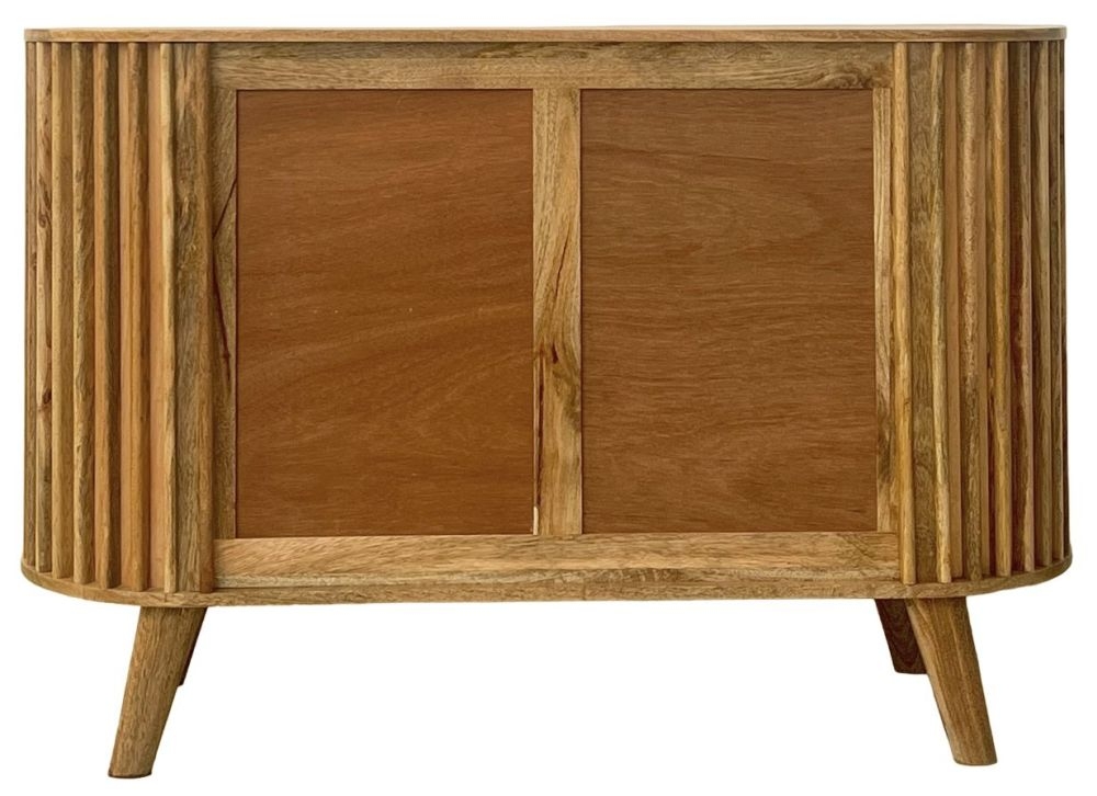 Slated Mango Wood Small Sideboard
