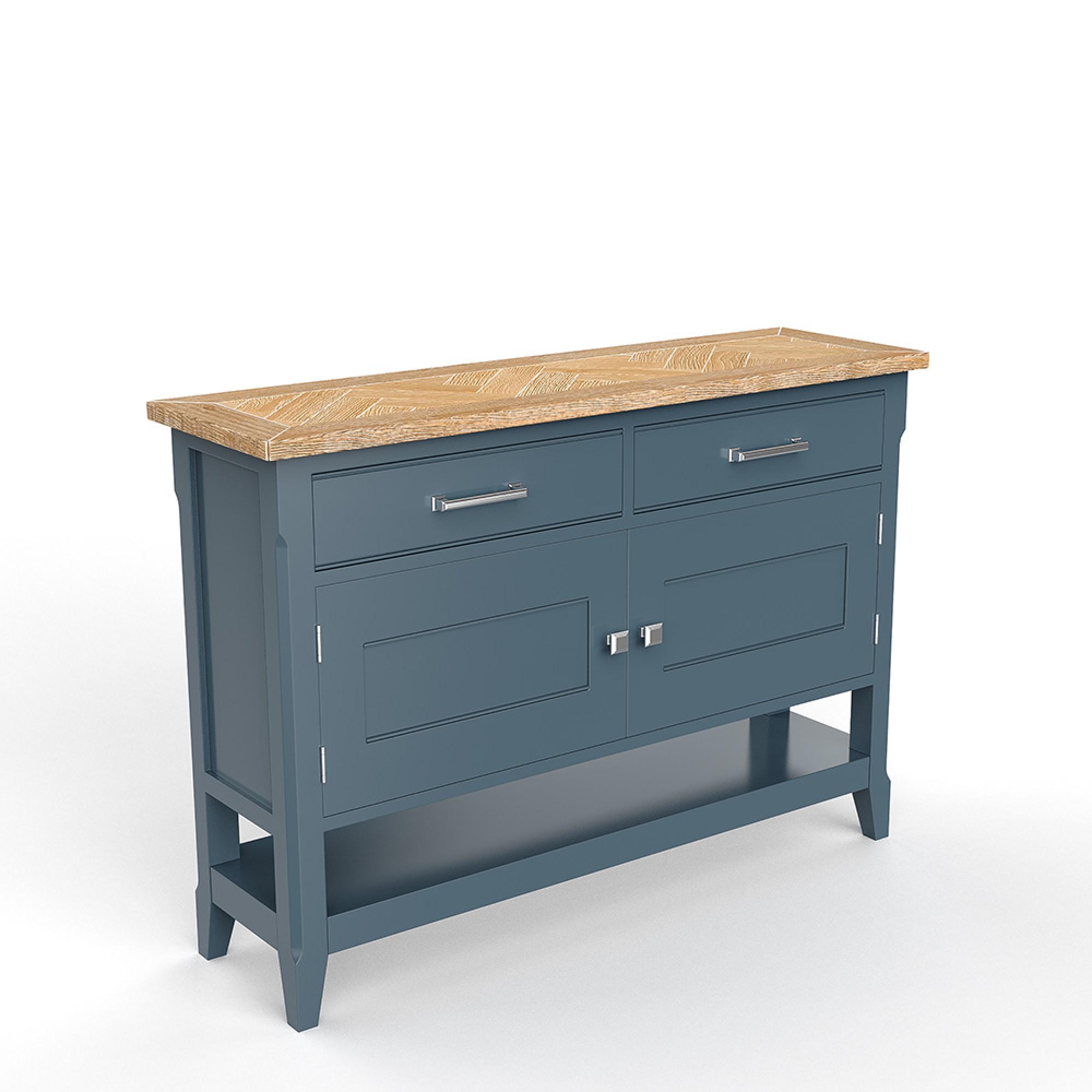 Signature Blue Sideboard - 120cm - 2 Door - Small