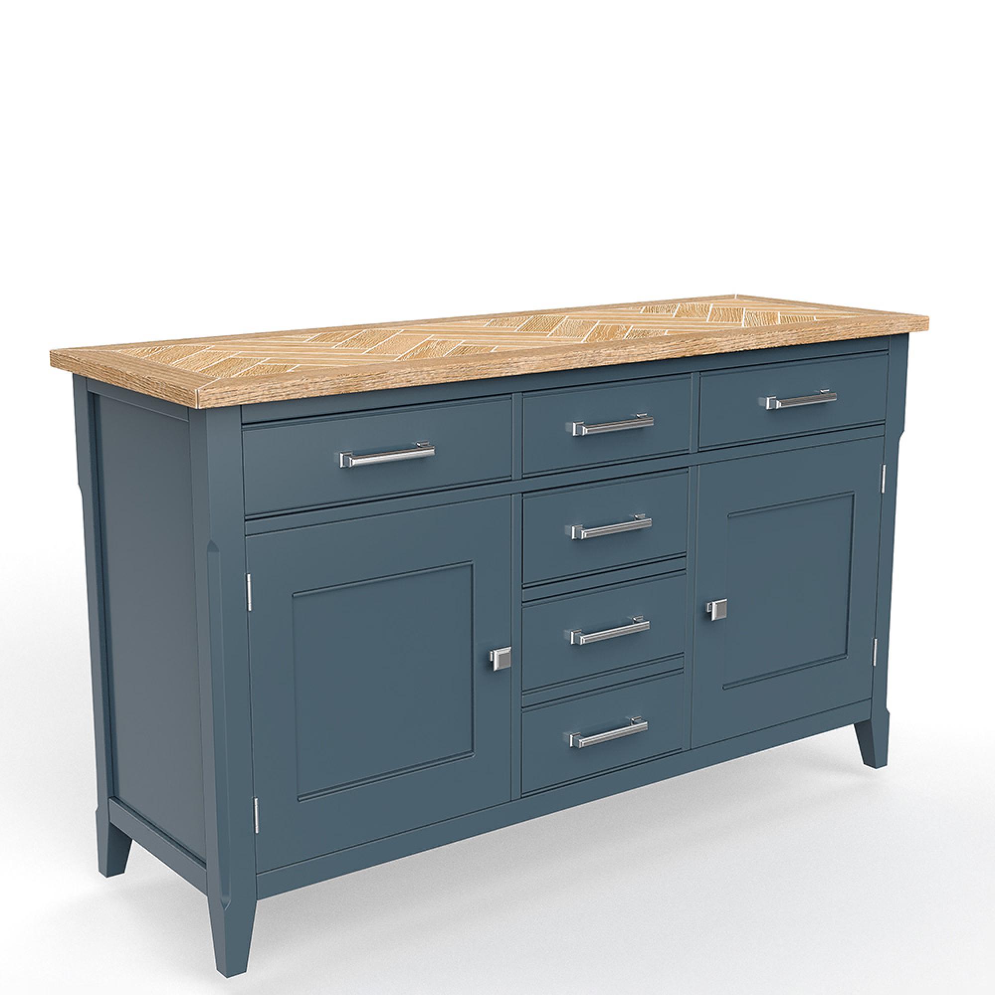 Signature Blue Sideboard - 140cm - 2 Door - Medium