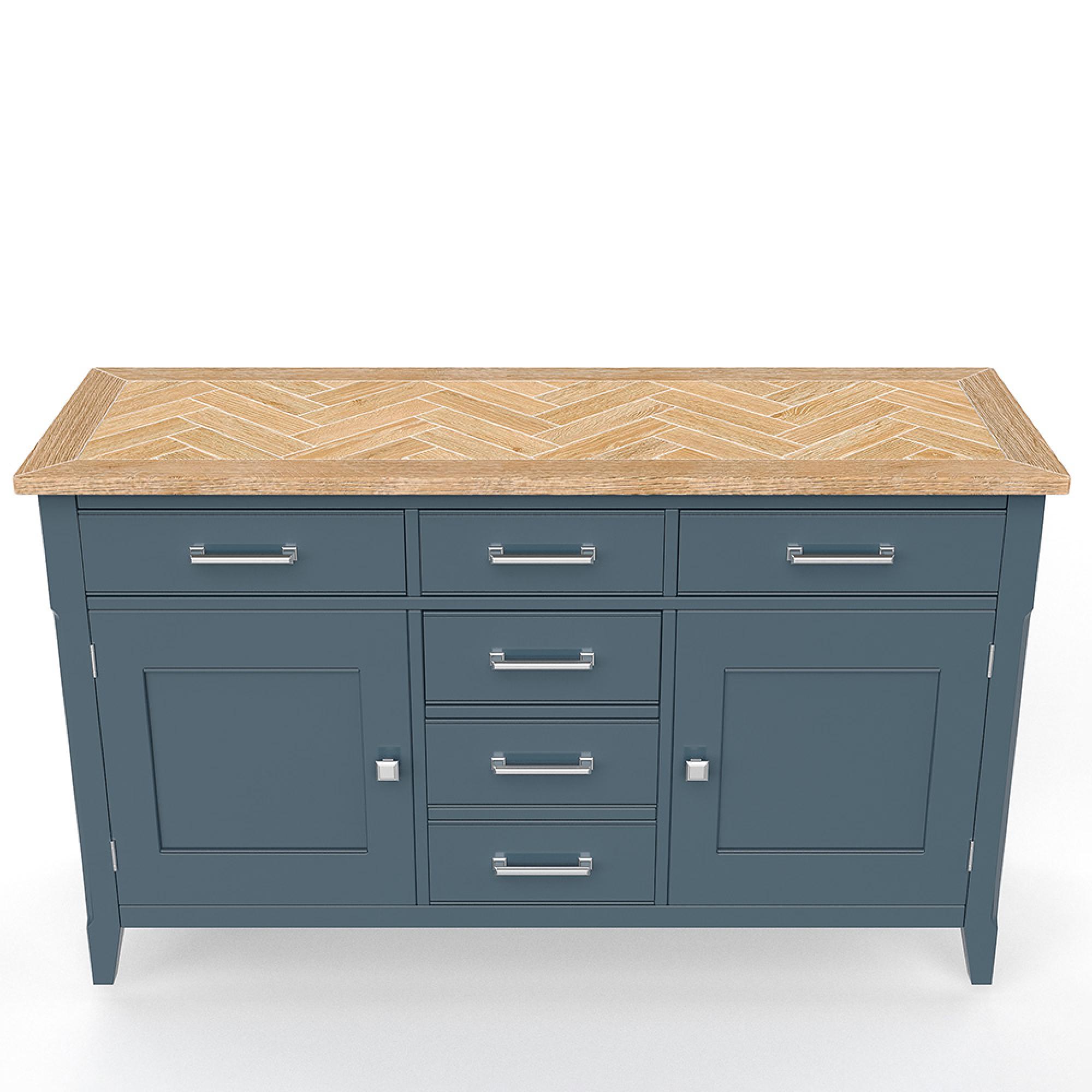 Signature Blue Sideboard - 140cm - 2 Door - Medium