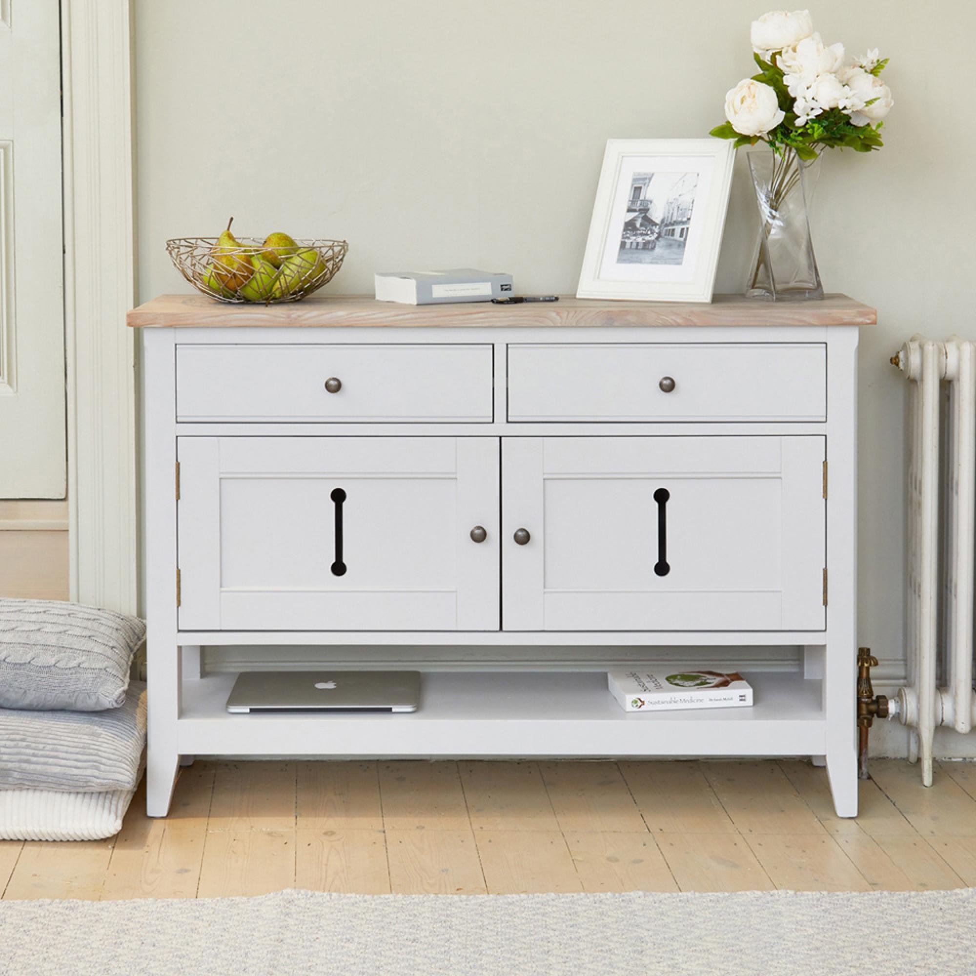 Stafford Grey Painted 2 Door 2 Drawer Sideboard