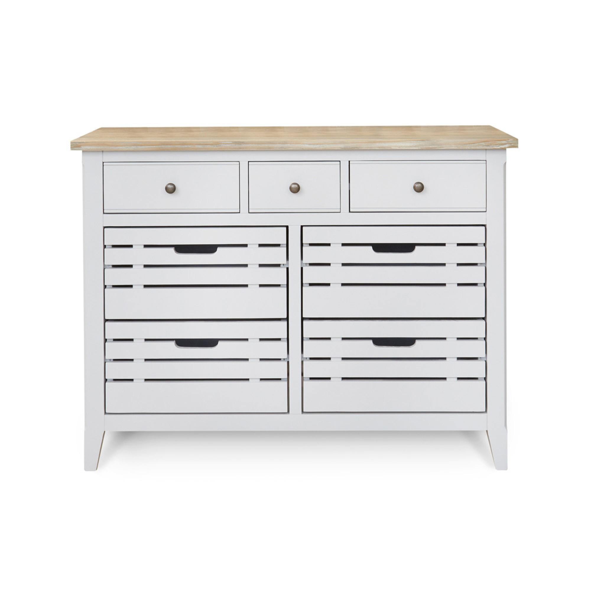 Signature Grey Painted Sideboard - 7 Drawer