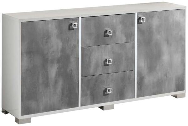 Stella White Italian 160cm Large 2 Door Sideboard