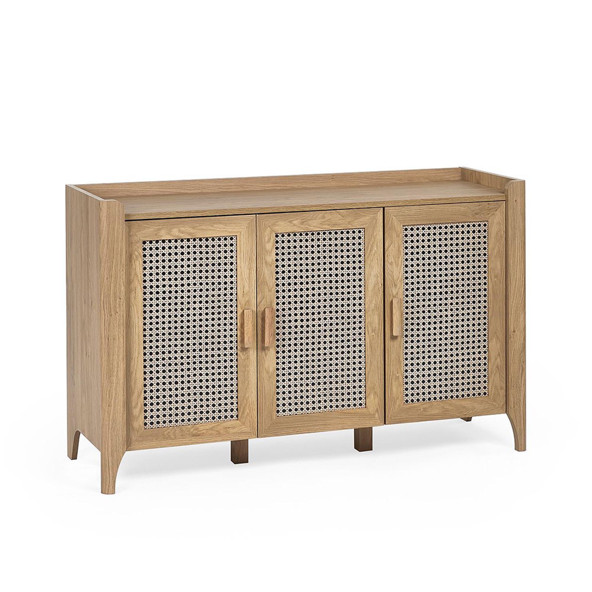 Sydney Sideboard - 120cm - Small - 3 Door - Faux Rattan