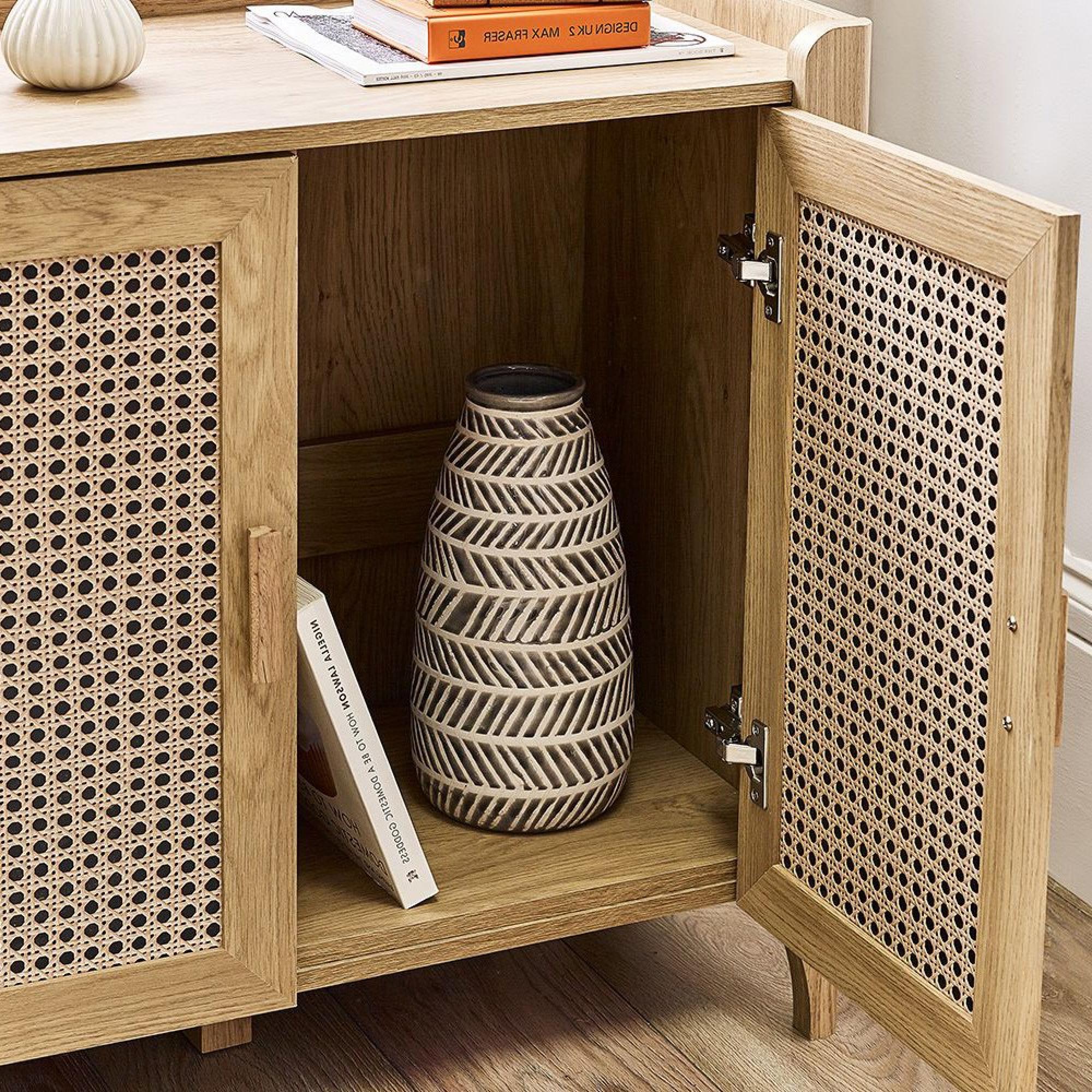 Sydney Sideboard - 120cm - Small - 3 Door - Faux Rattan