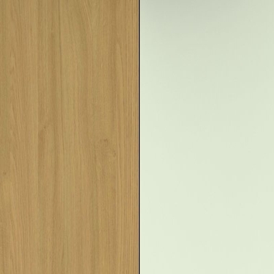 Modern Oak Front and Vanilla Base Unit
