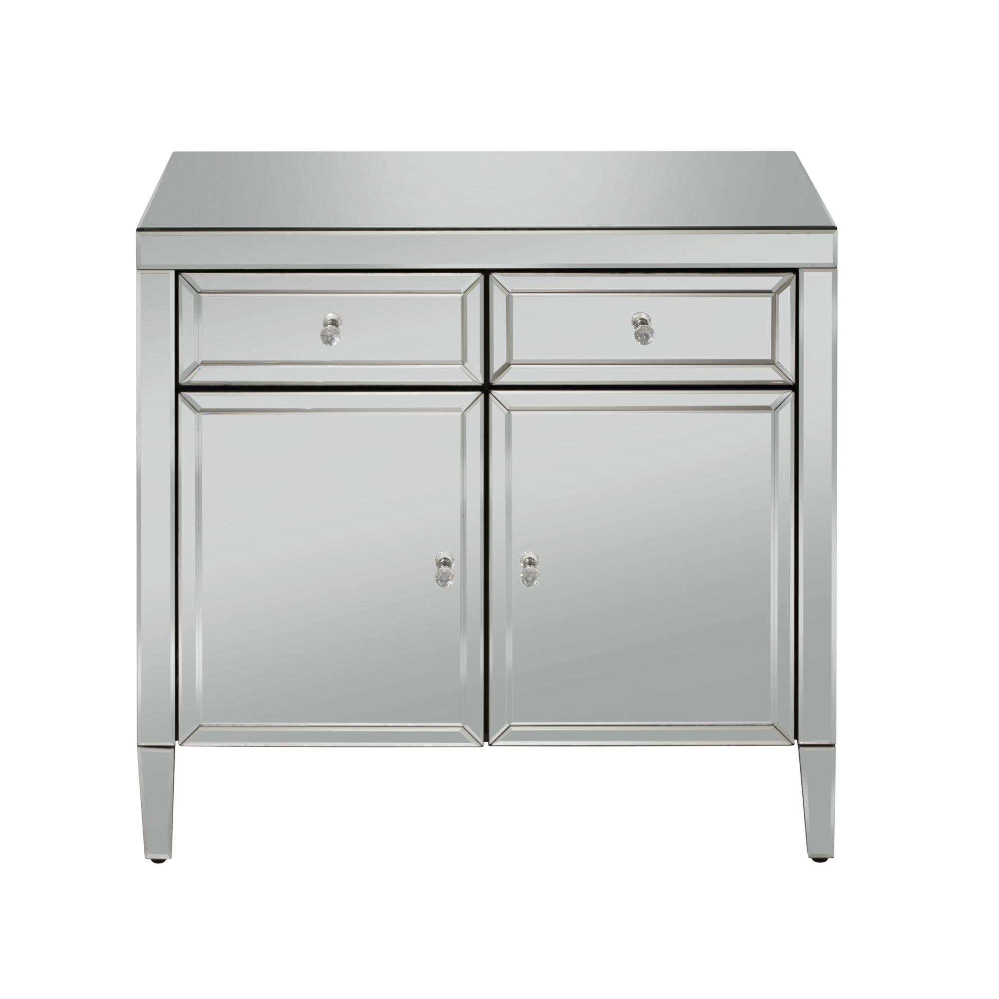 Valencia Small Sideboard - 90cm - 2 Door - Mirrored