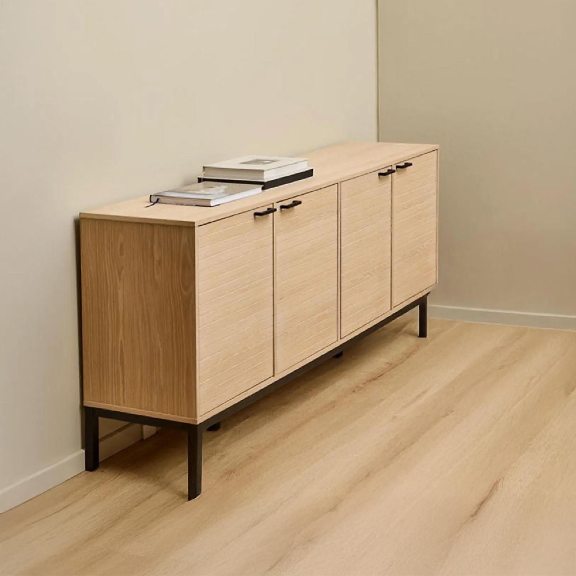 Kensington Extra Large Sideboard - 4 Door - 180cm - Oak