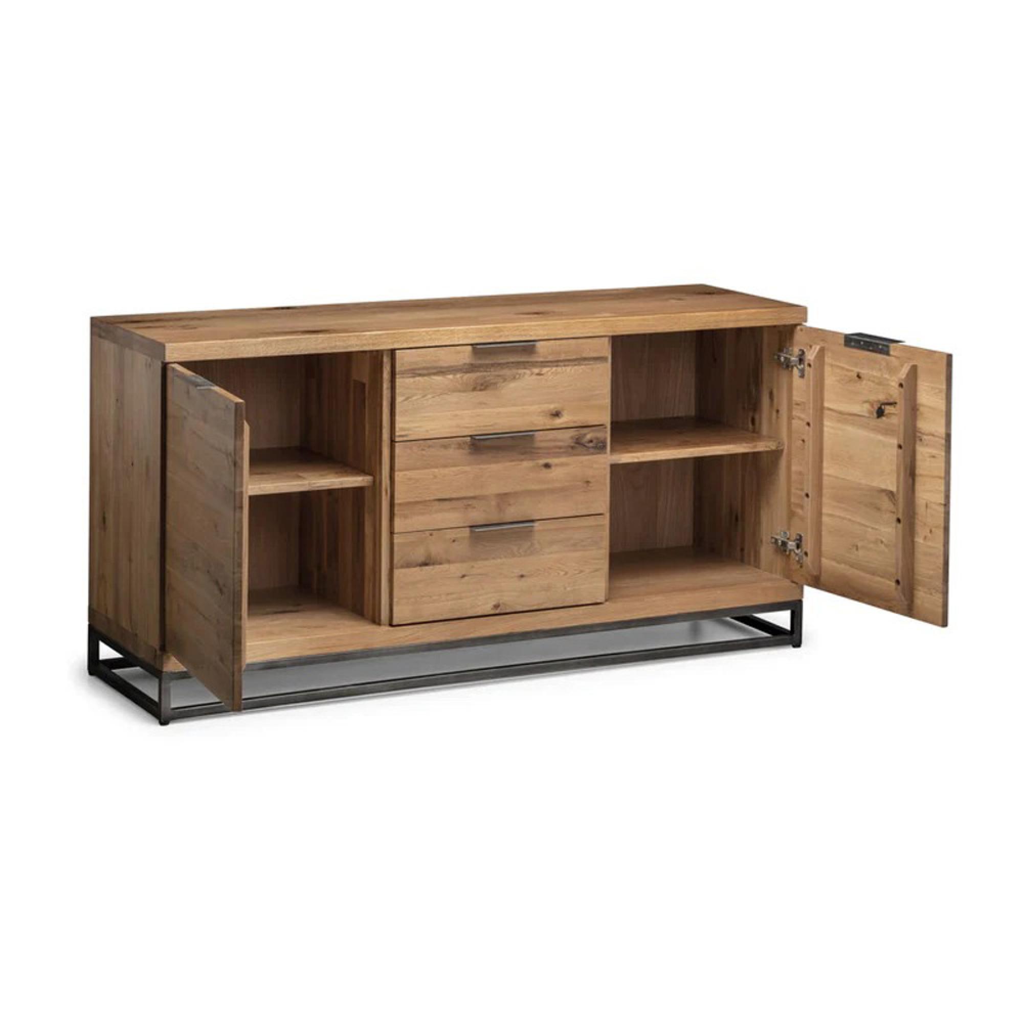Brooklyn Sideboard - 150cm - 2 Door - Medium - Oak