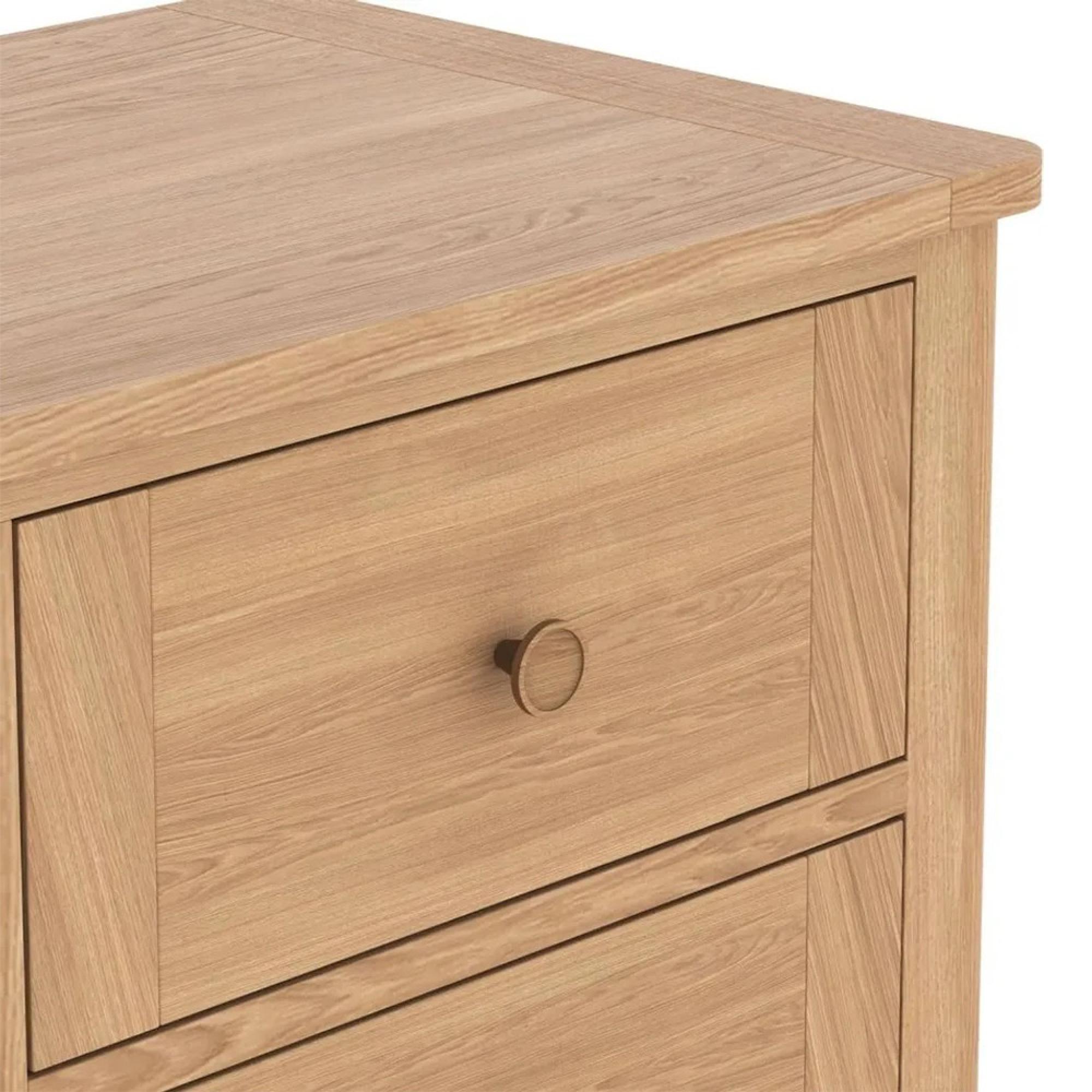 Henley Oak and Rattan Small Sideboard