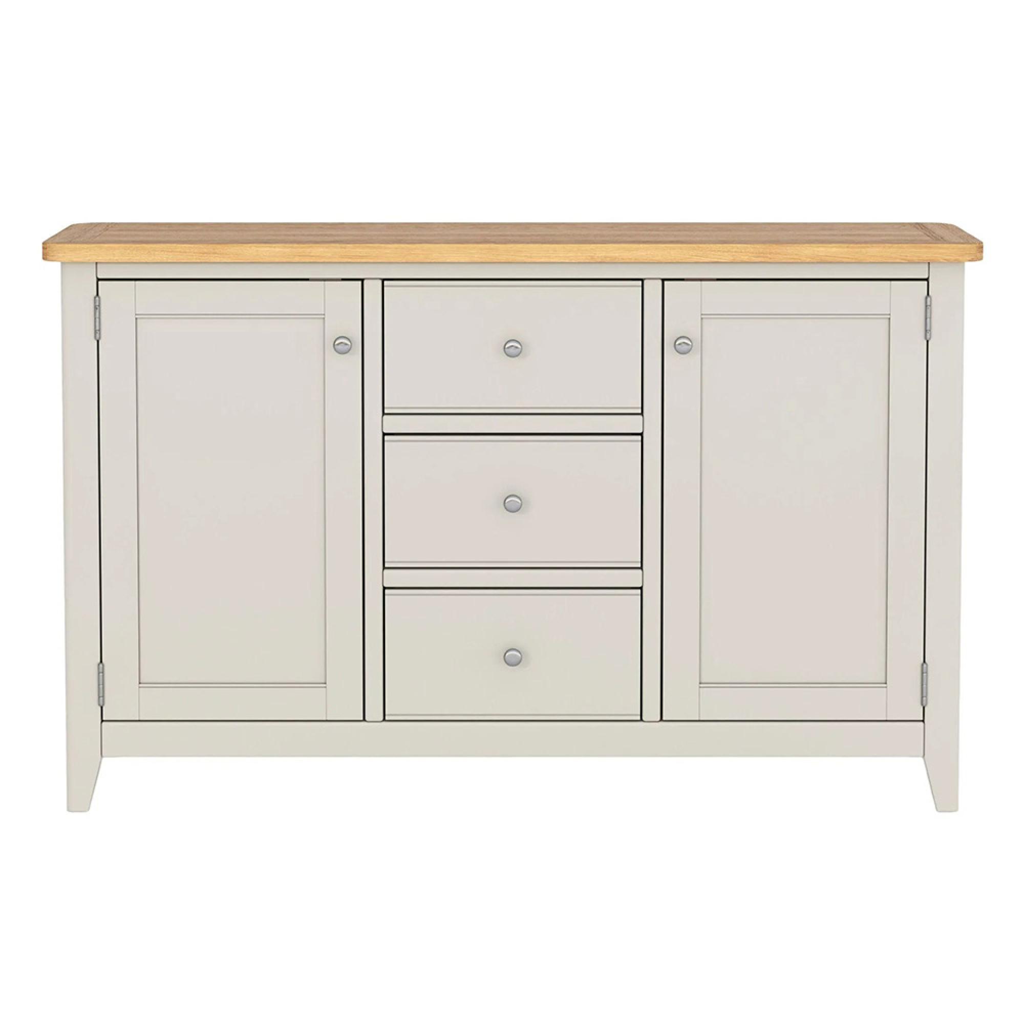 Arden Grey Painted 130cm Medium 2 Door Sideboard
