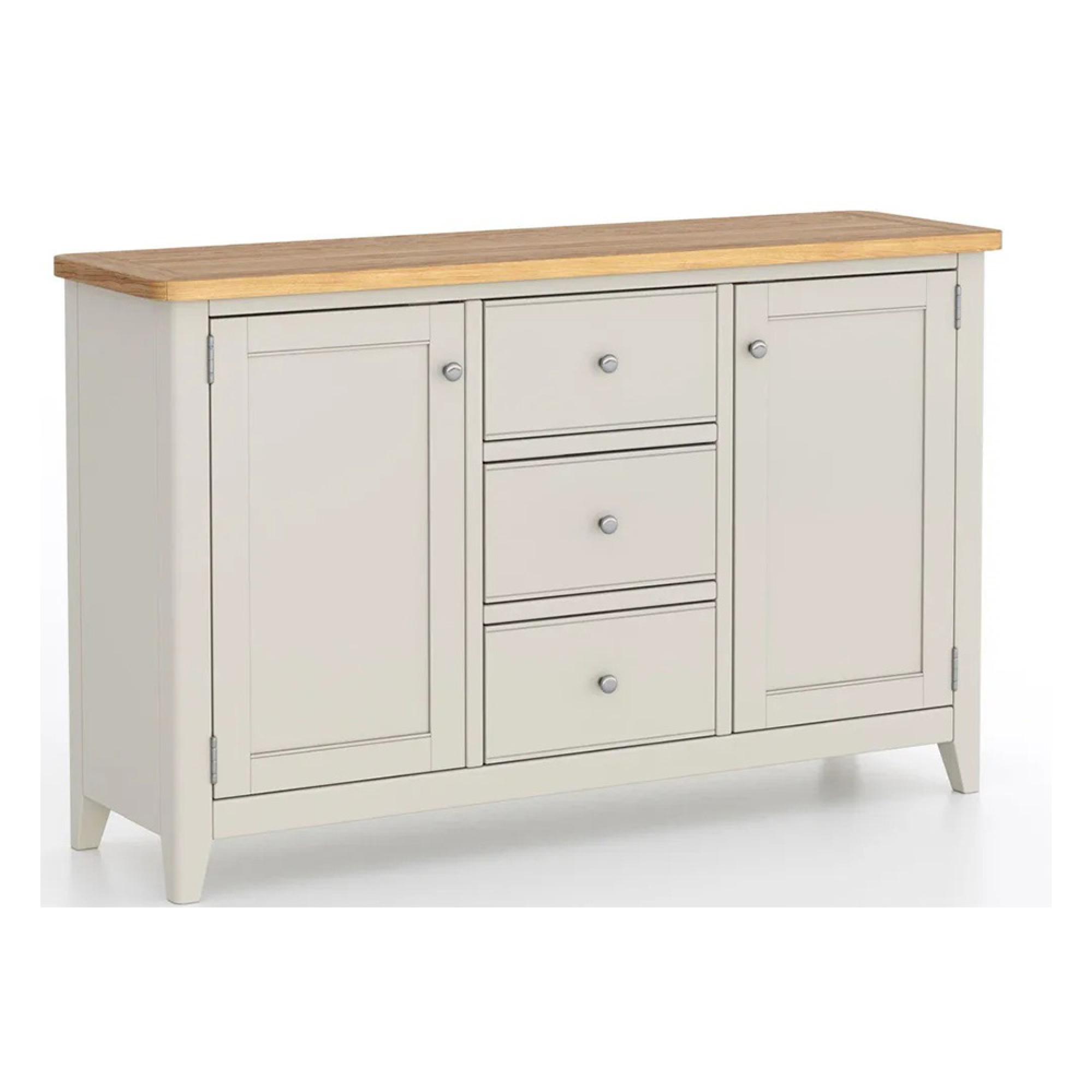 Arden Grey Painted 130cm Medium 2 Door Sideboard