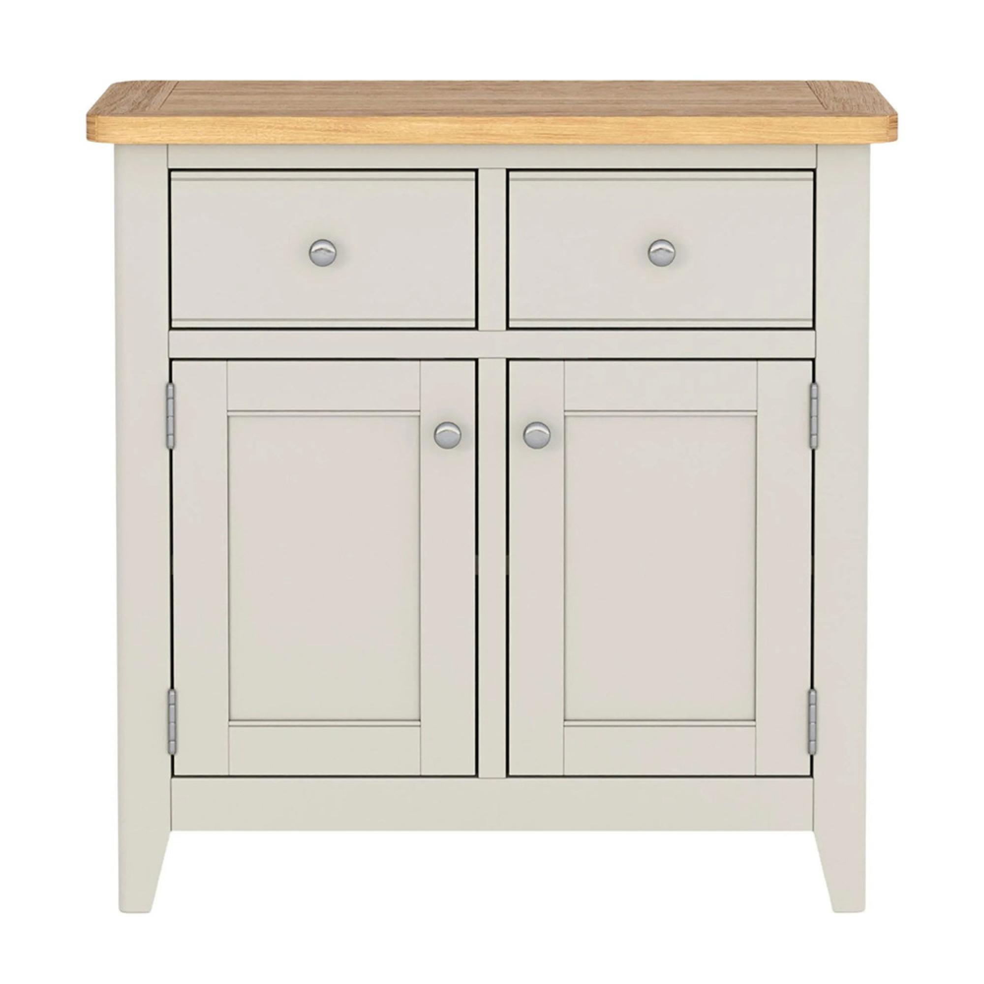 Arden Grey Painted 75cm Small 2 Door Sideboard