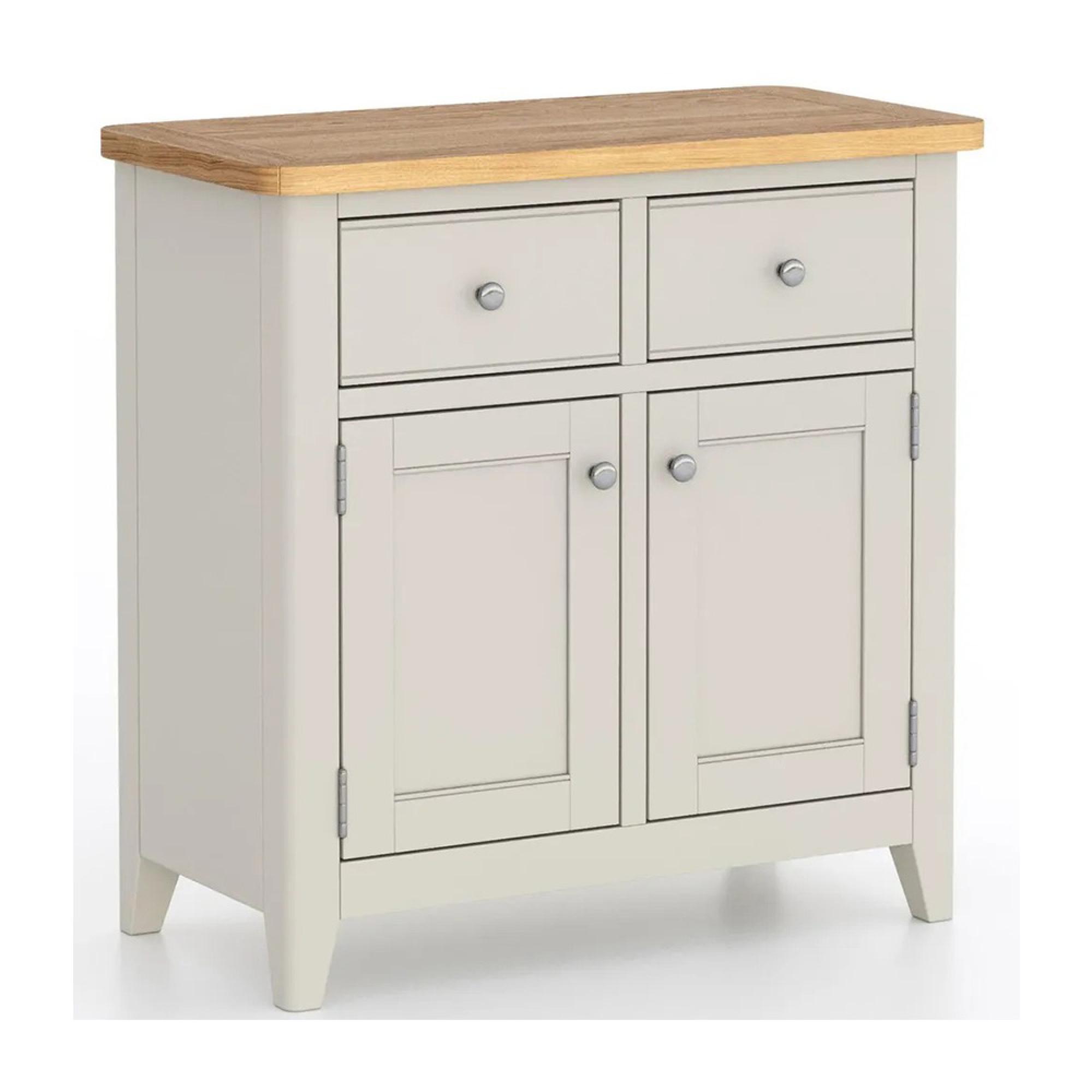 Arden Grey Painted 75cm Small 2 Door Sideboard