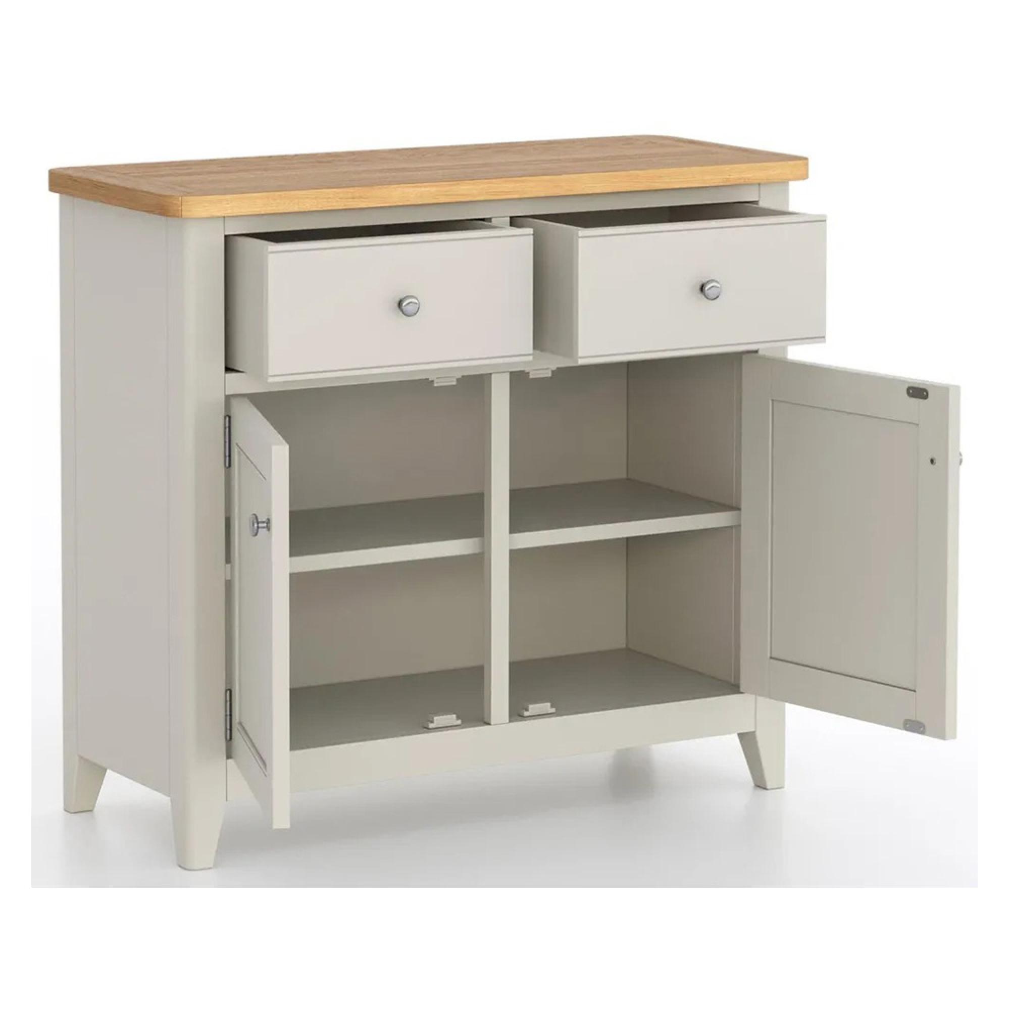 Arden Grey Painted 90cm Small 2 Door Sideboard