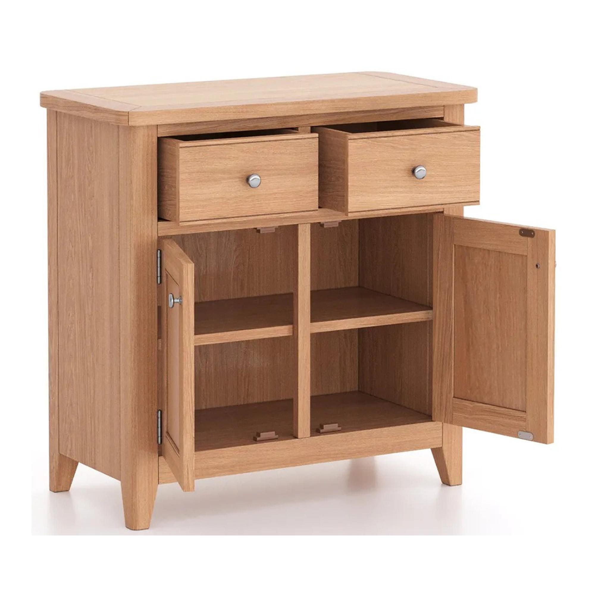 Arden Oak 75cm Small 2 Door Sideboard