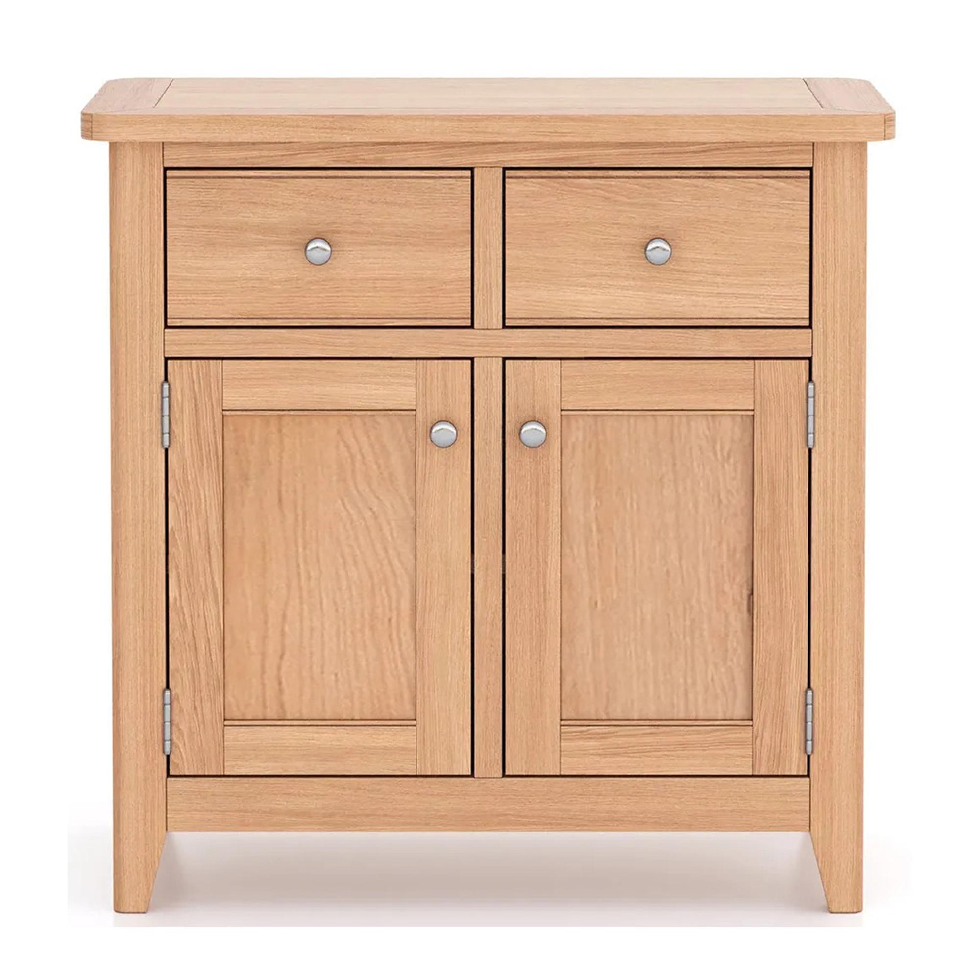 Arden Oak 75cm Small 2 Door Sideboard