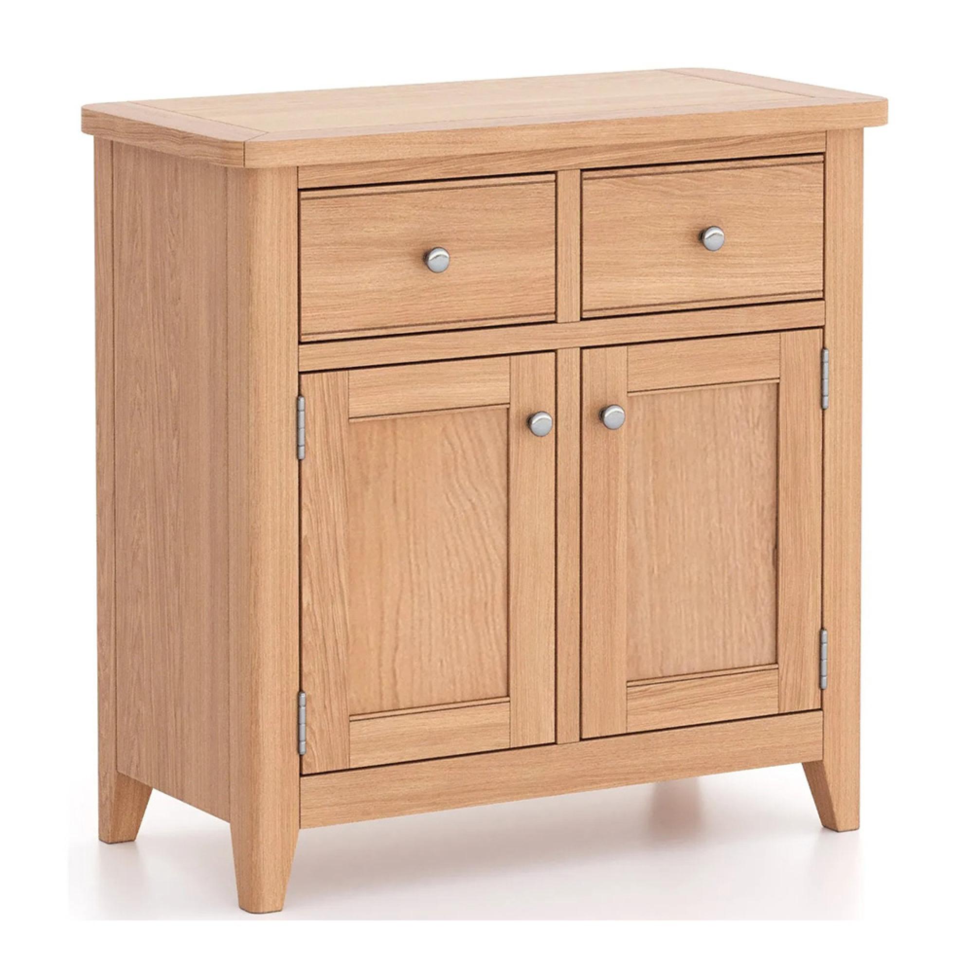 Arden Oak 75cm Small 2 Door Sideboard