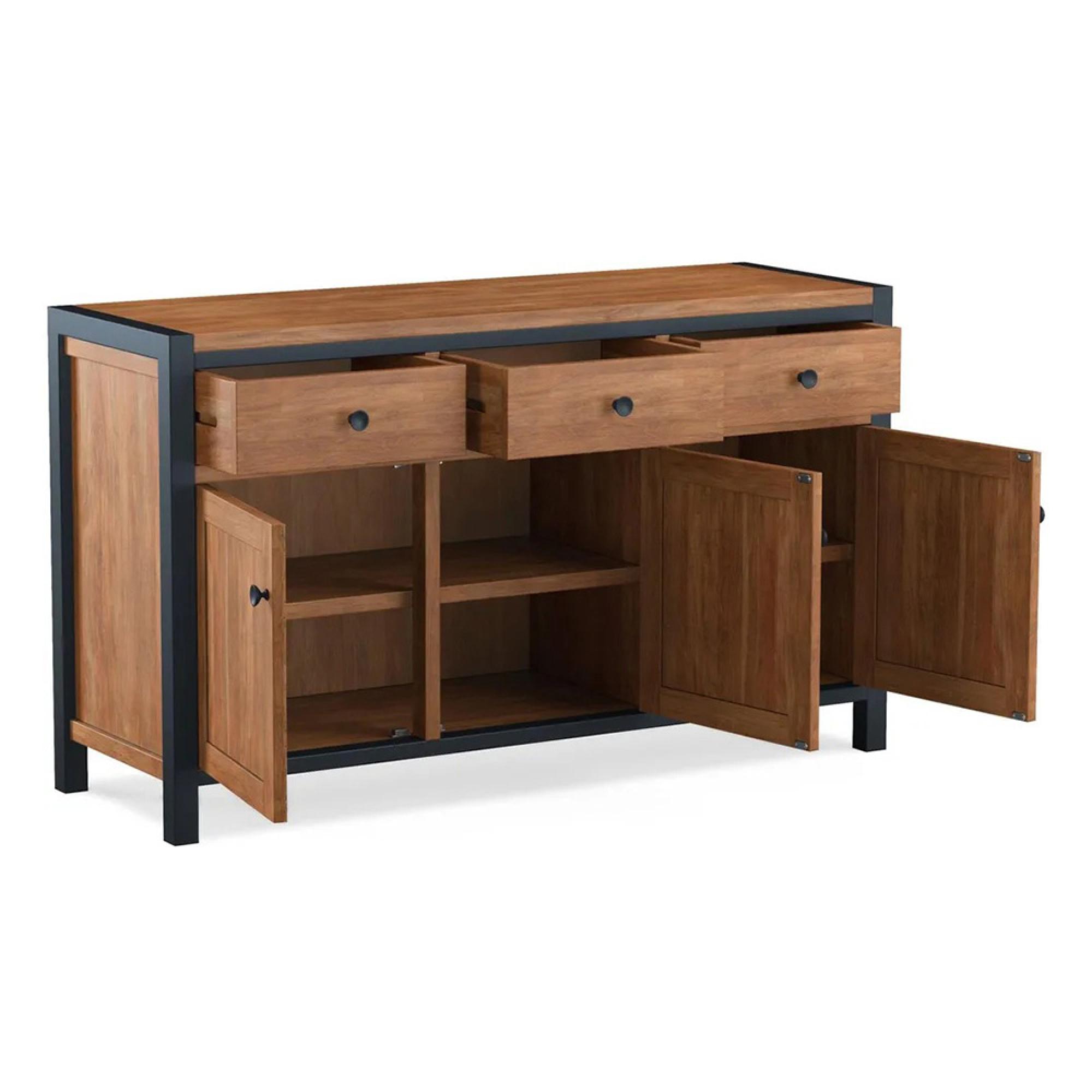 Rayne Acacia 135cm Medium 3 Door Sideboard