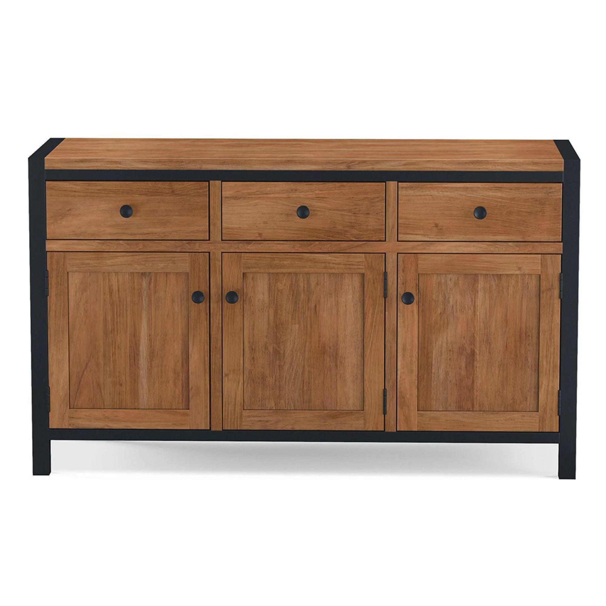 Rayne Acacia 135cm Medium 3 Door Sideboard