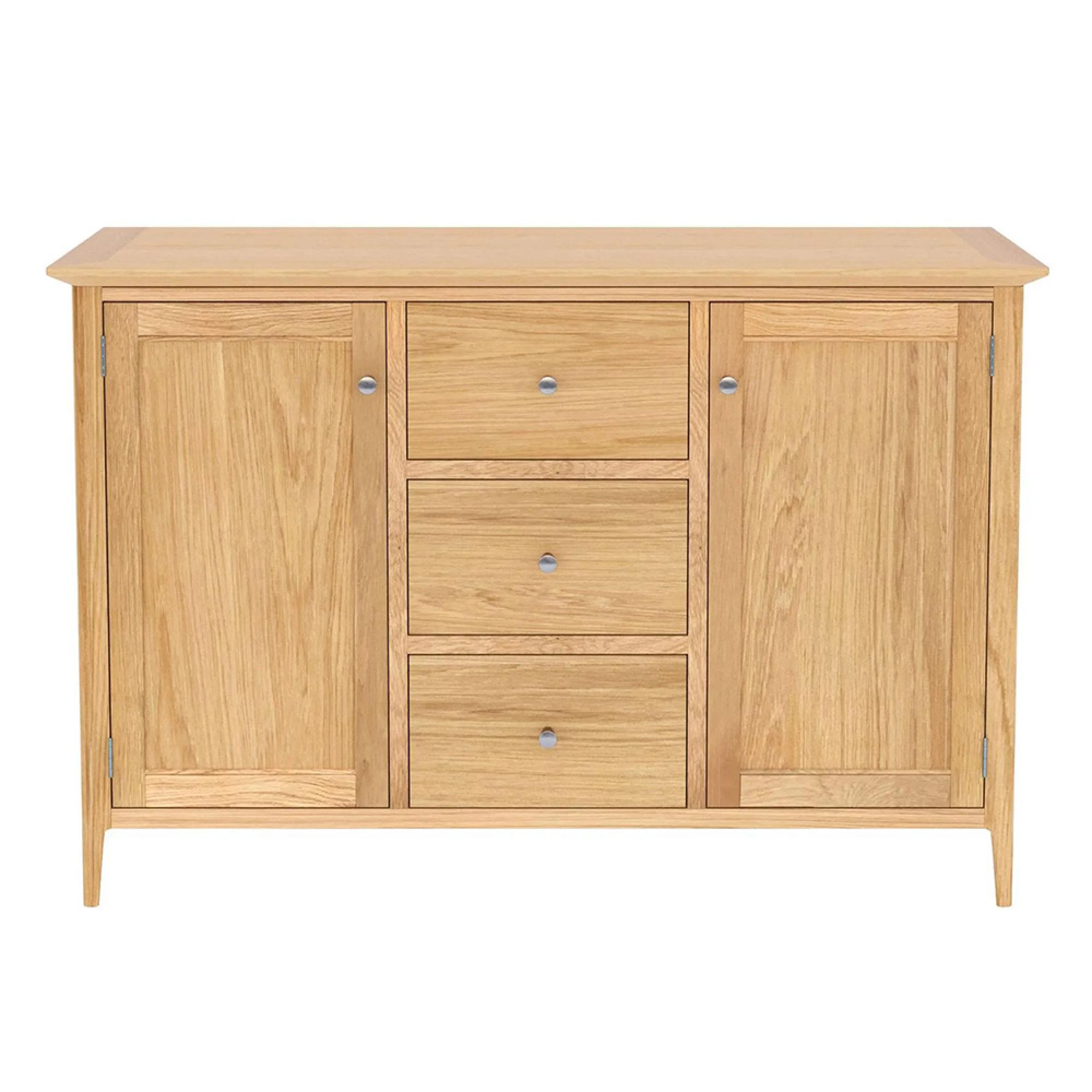 Selene Oak 120cm Small 2 Door Sideboard