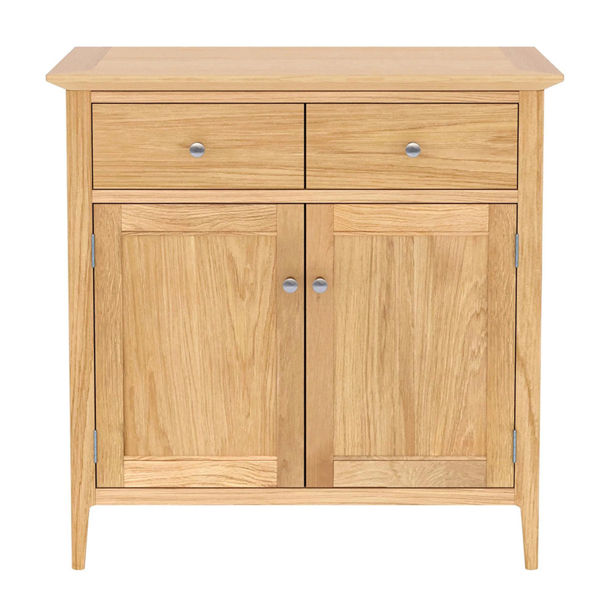Selene Oak 75cm Compact 2 Door Sideboard