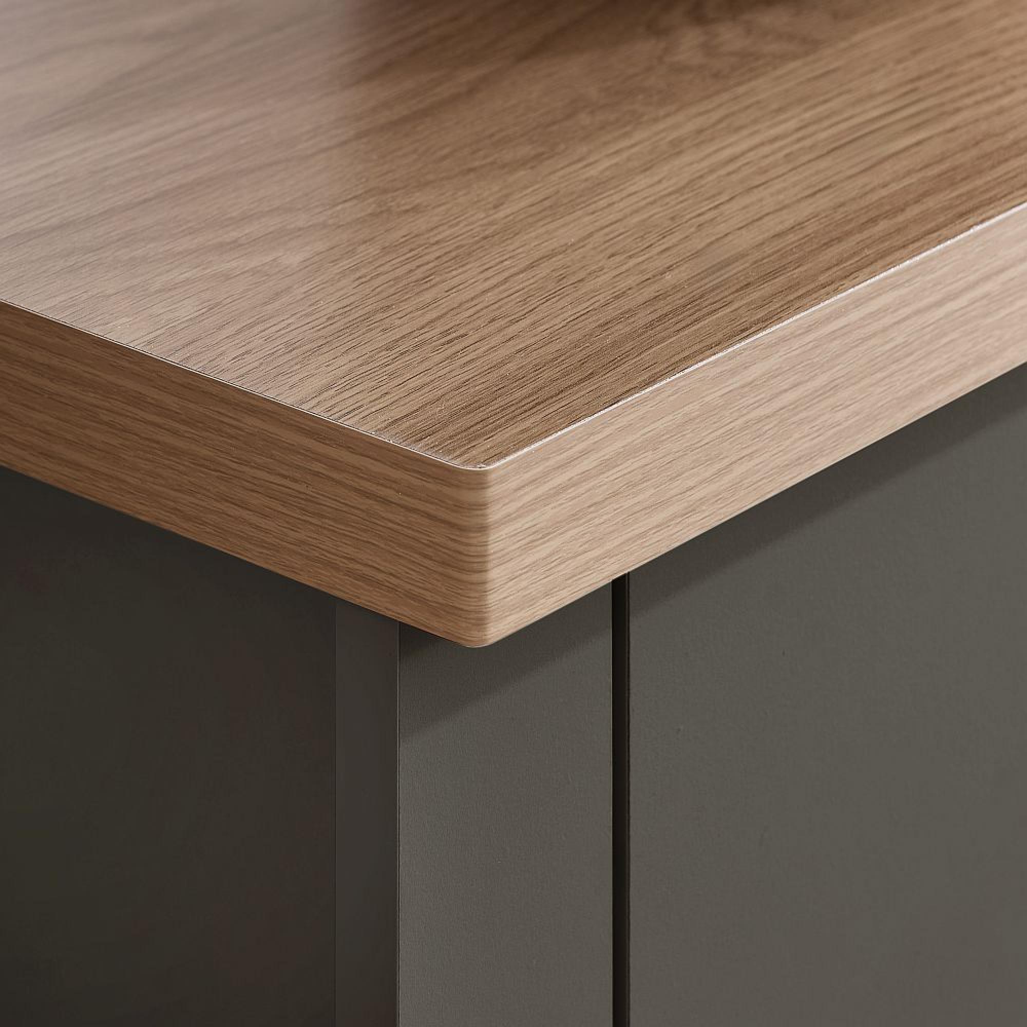 Highgate Medium Sideboard - 3 Door - Dark Grey Painted