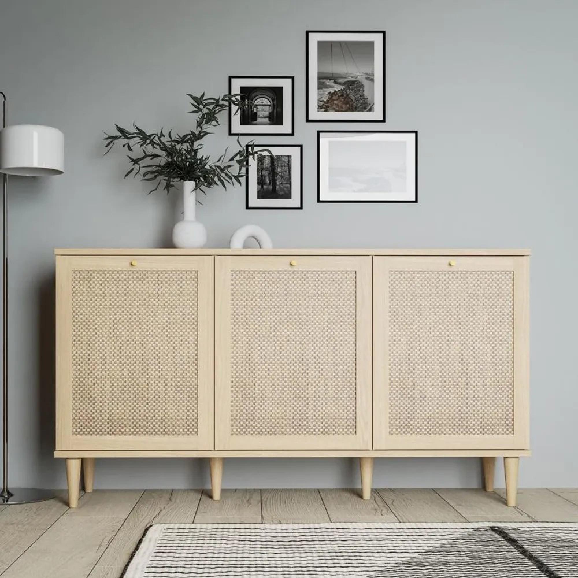 Calasetta Rattan 3 Door Medium Sideboard 