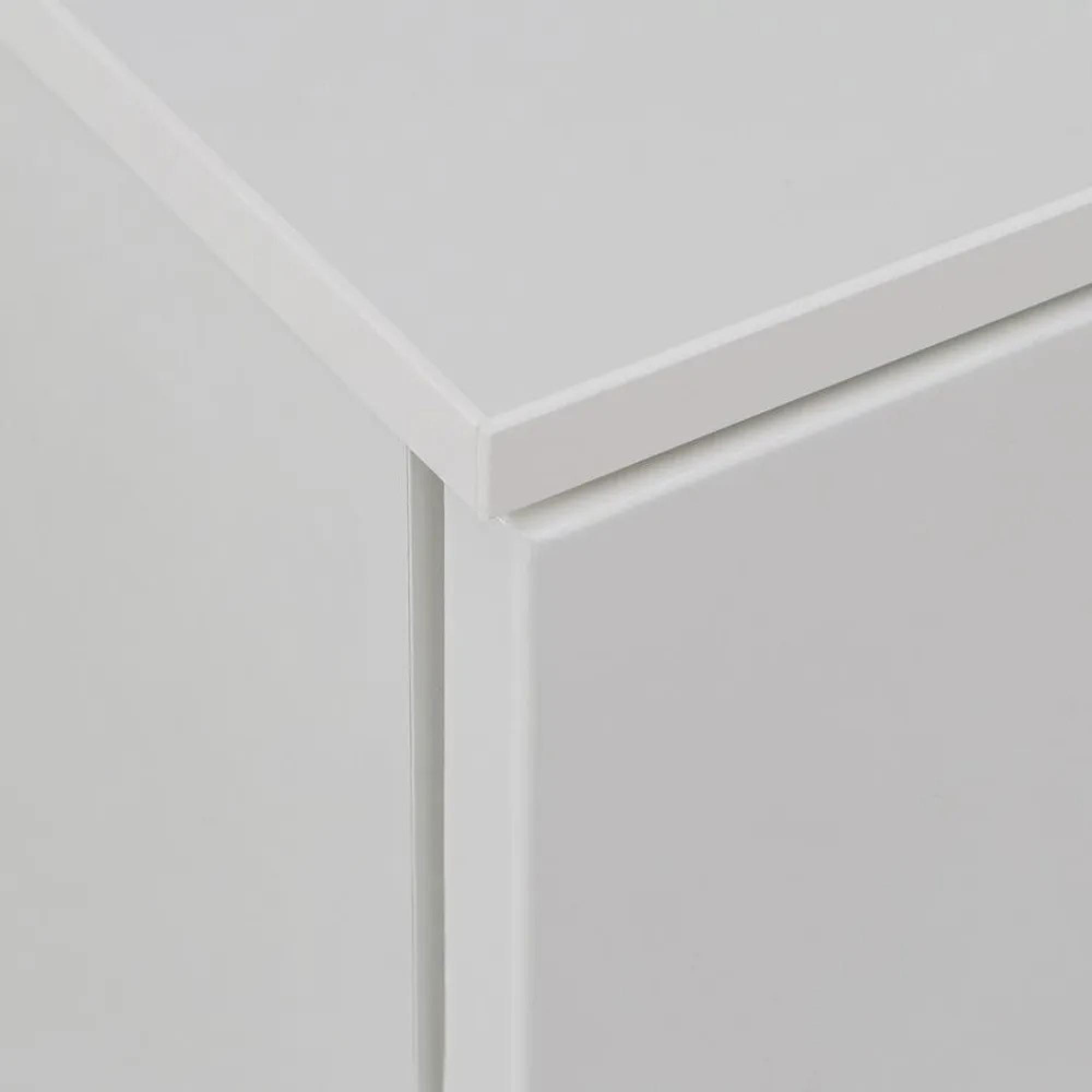 Sienna Sideboard - 2 Door - 4 Drawer - Wide - White Gloss