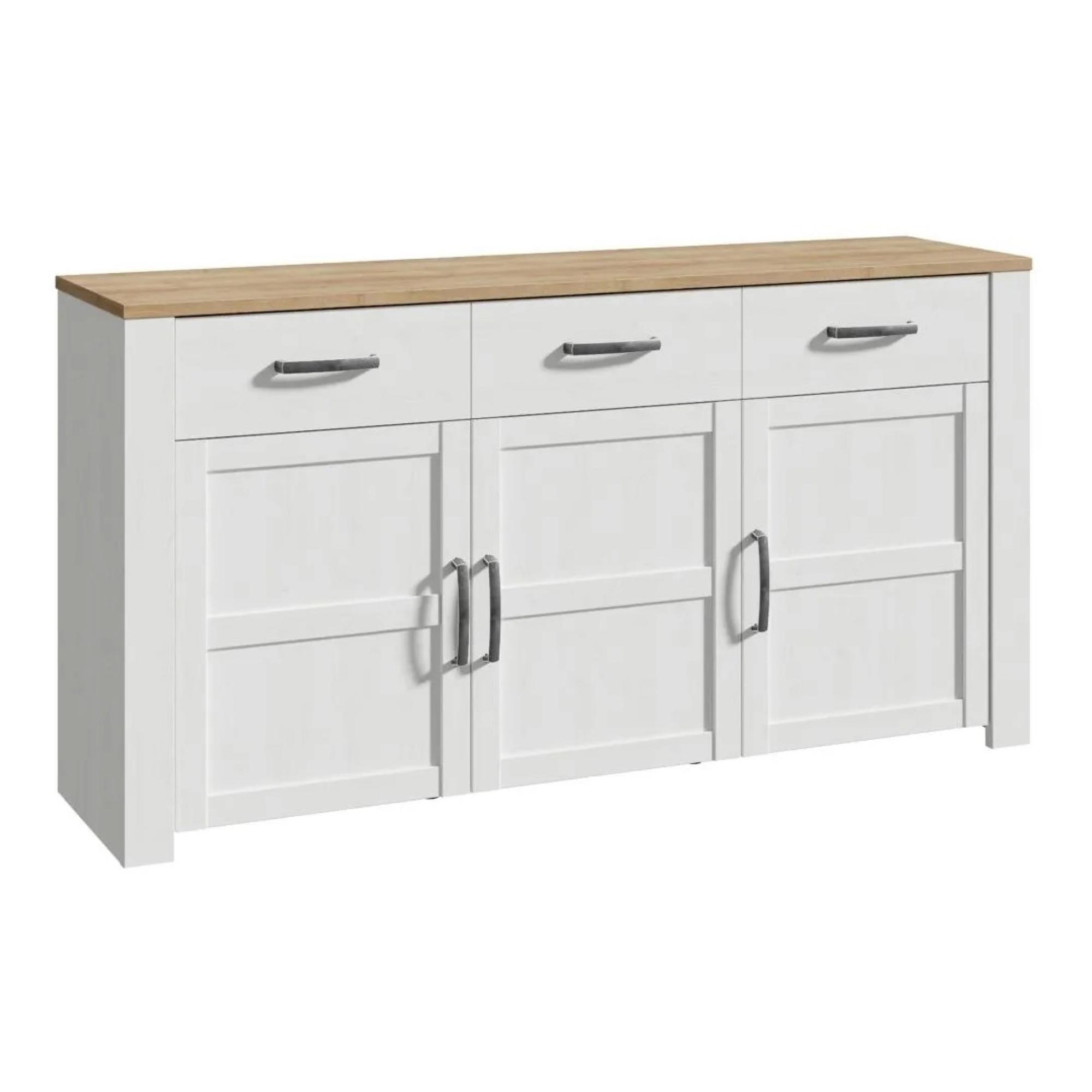 Bohol Sideboard - 3 Door - 3 Drawer - Large - White