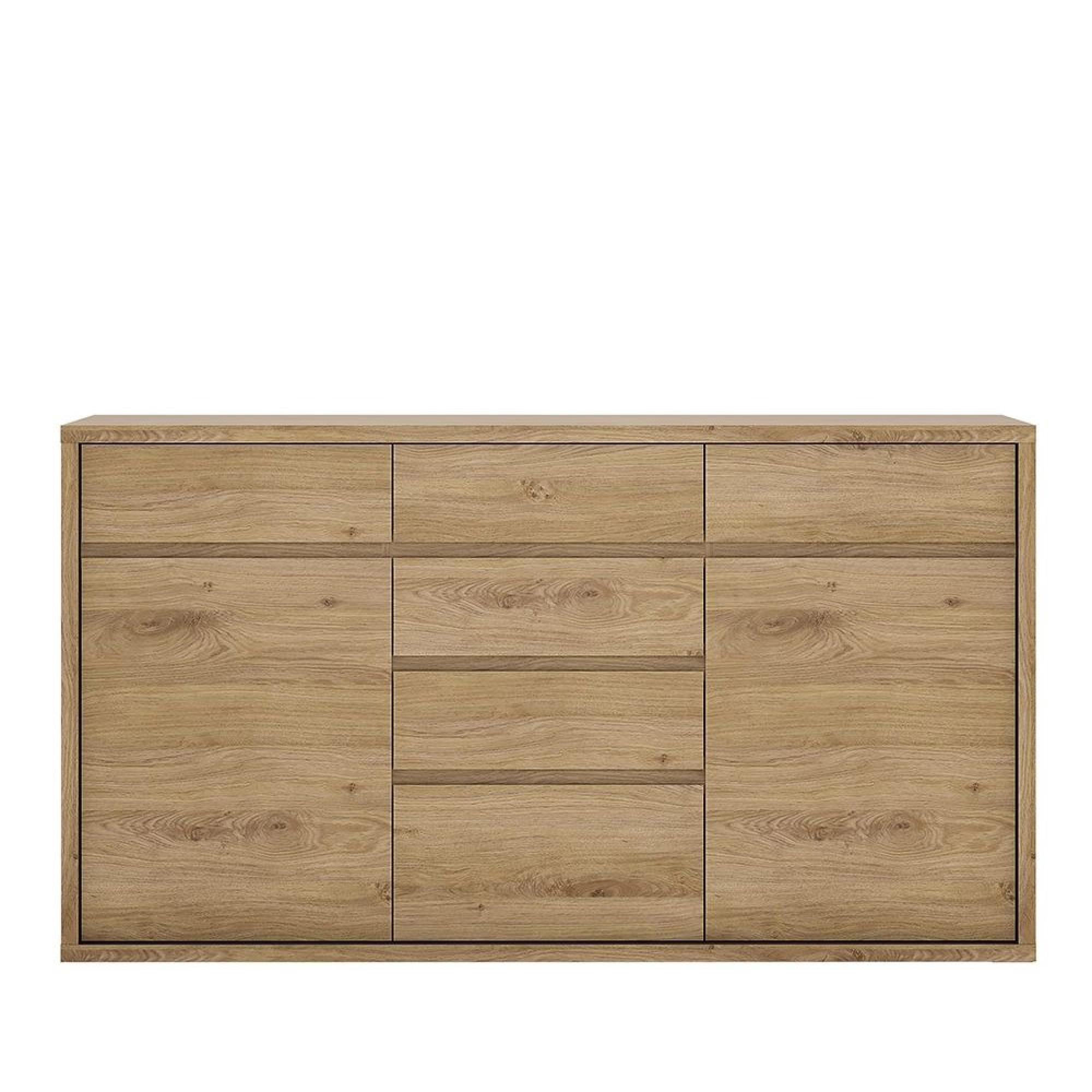 Shetland Sideboard - 2 Door - 6 Drawer - Medium - Oak