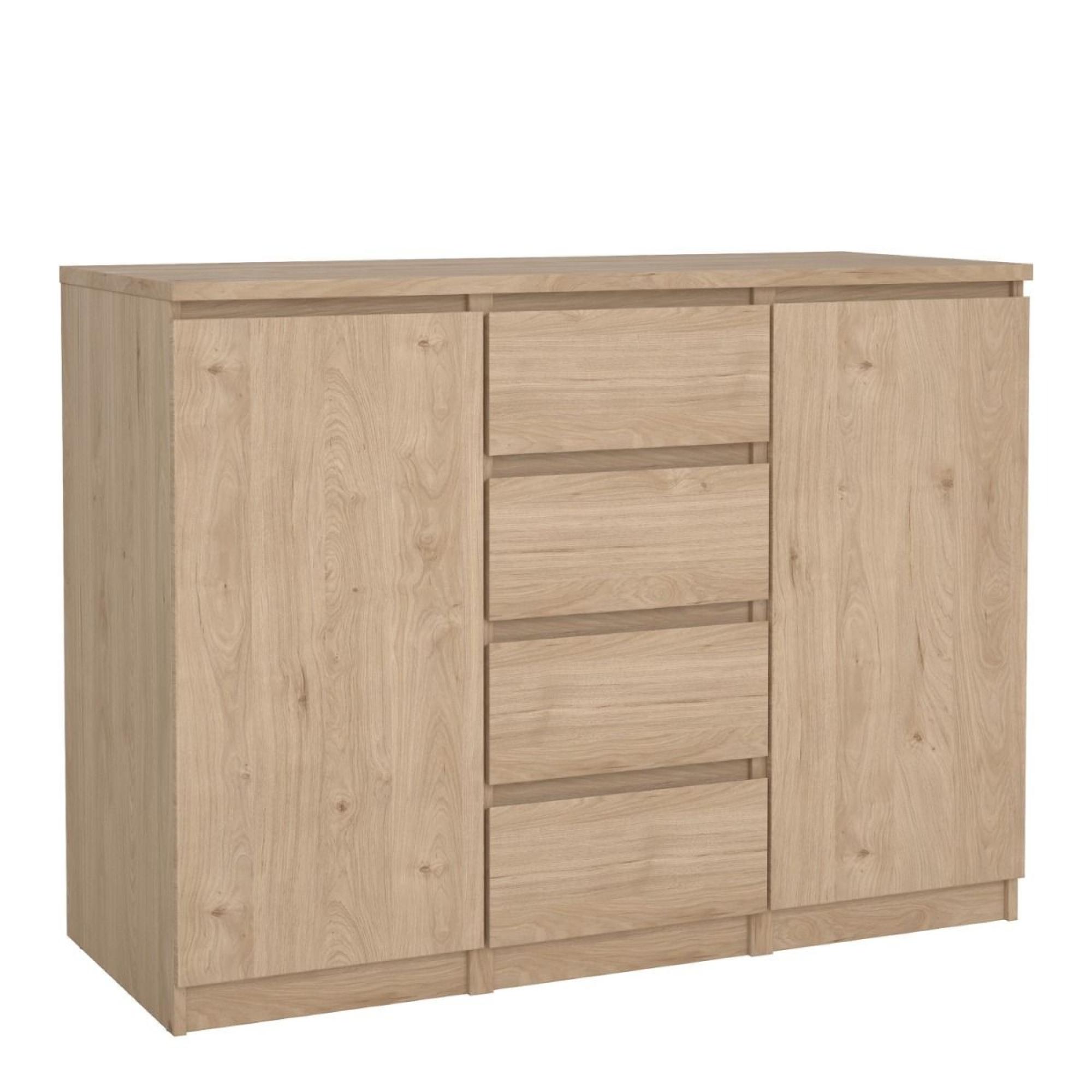 Naia Sideboard - 2 Door - 4 Drawer - Medium - Oak