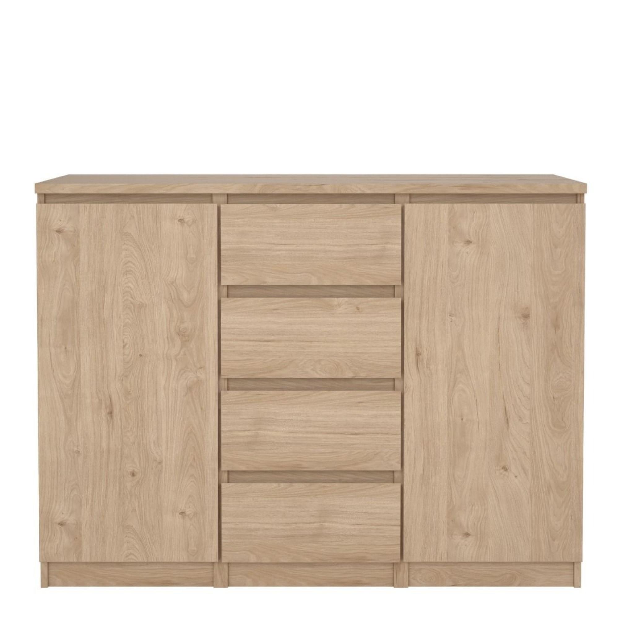 Naia Sideboard - 2 Door - 4 Drawer - Medium - Oak