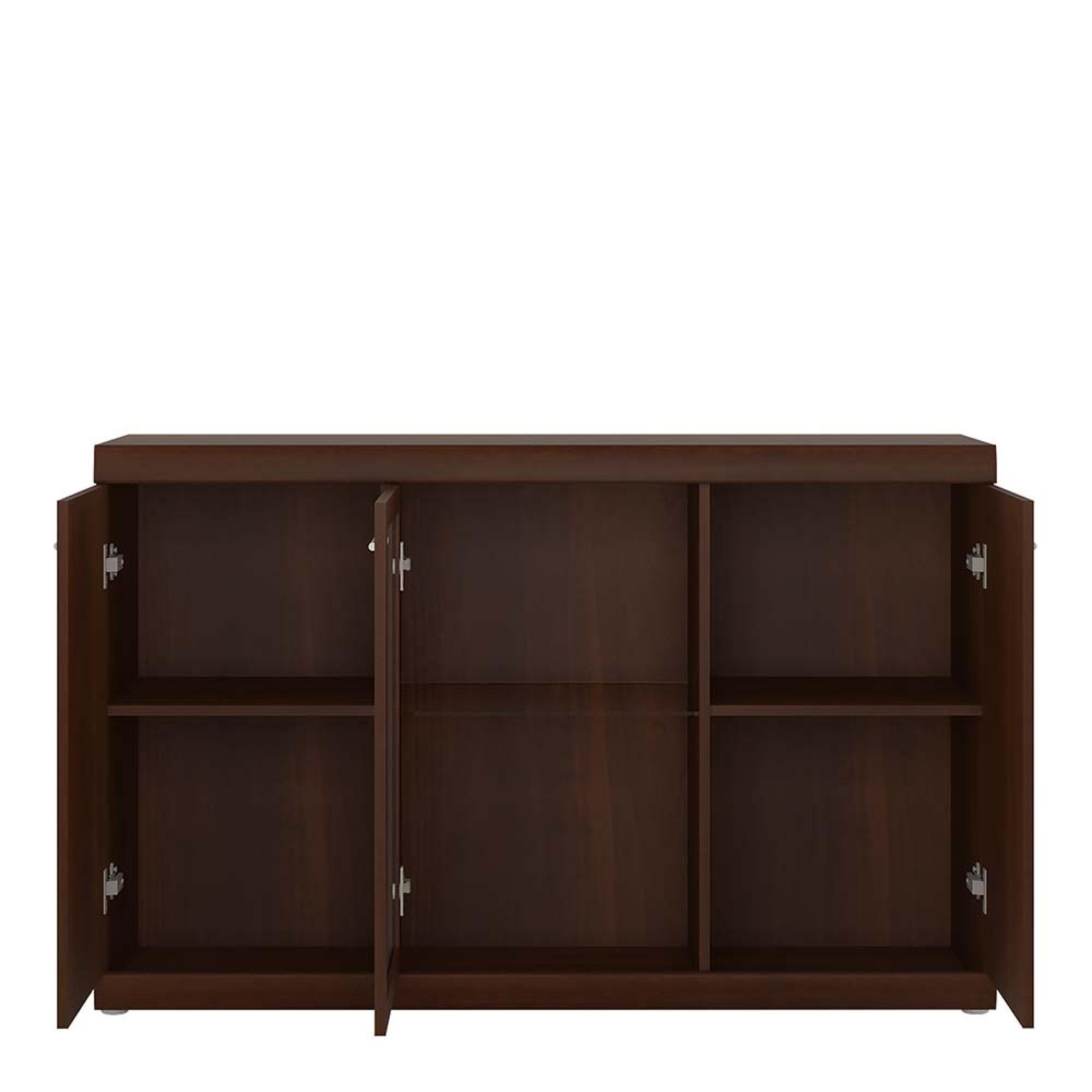 Imperial Glazed Sideboard - Medium - 3 Door - Mahogany