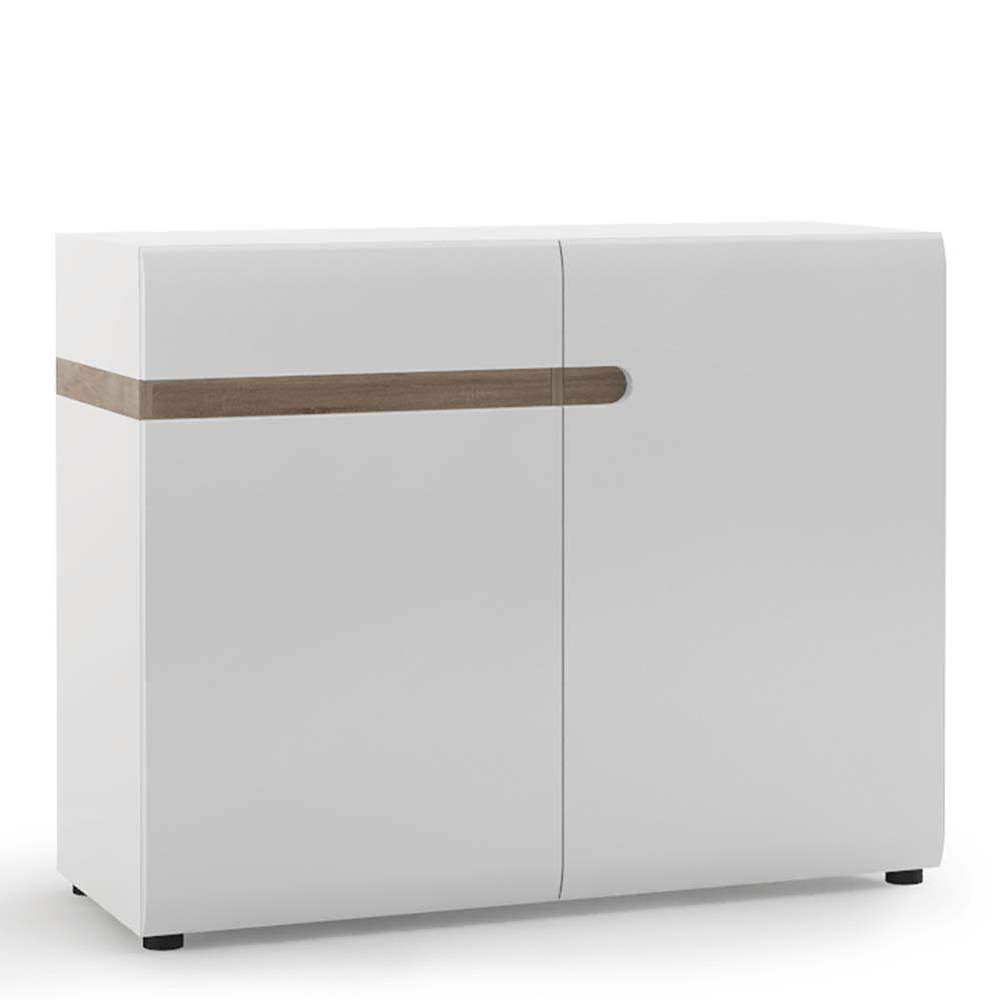 Chelsea Sideboard - 2 Door - 1 Drawer - Small - White Gloss