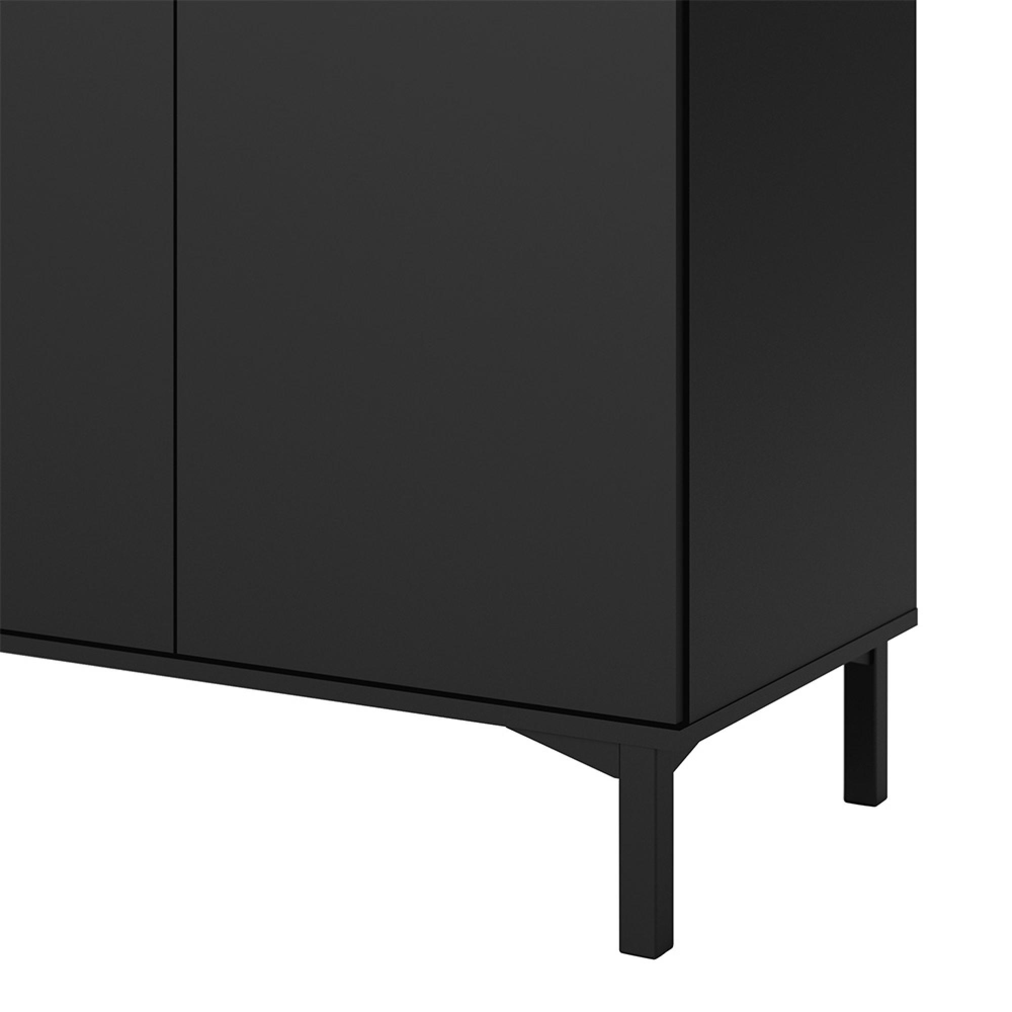 Roomers Sideboard - 3 Door - 3 Drawer - Large - Black