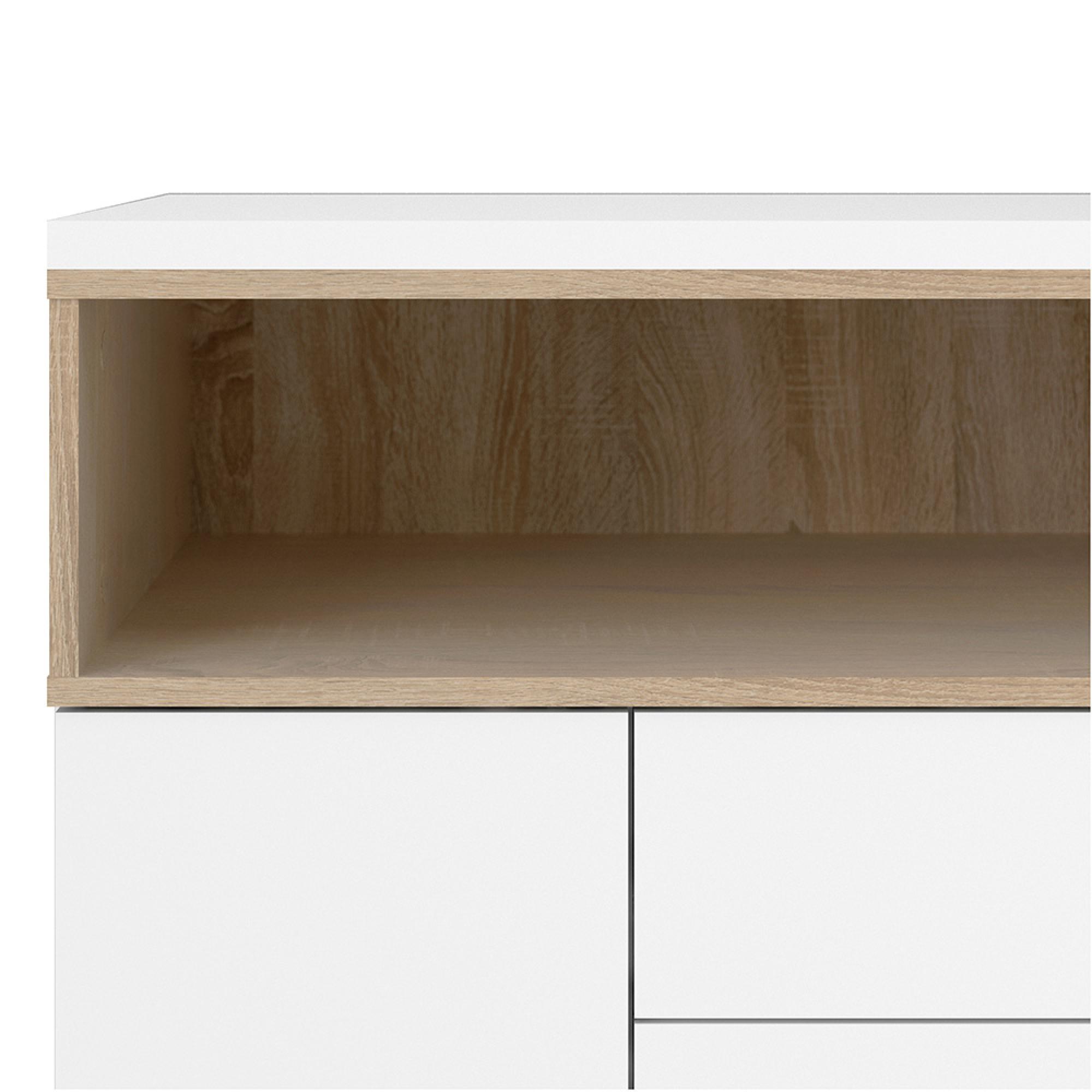 Roomers Sideboard - 3 Door - 3 Drawer - Large - White