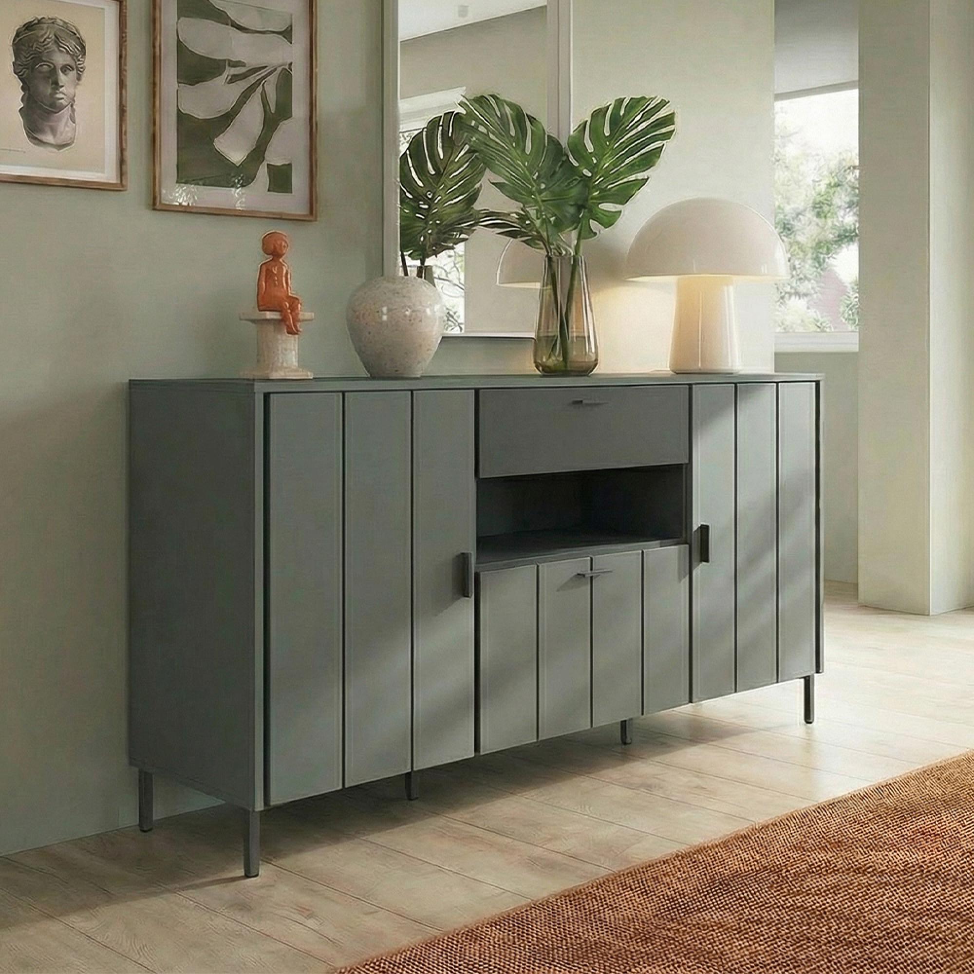 Arundel Sideboard - 2 Door - 2 Drawer - Large - Green