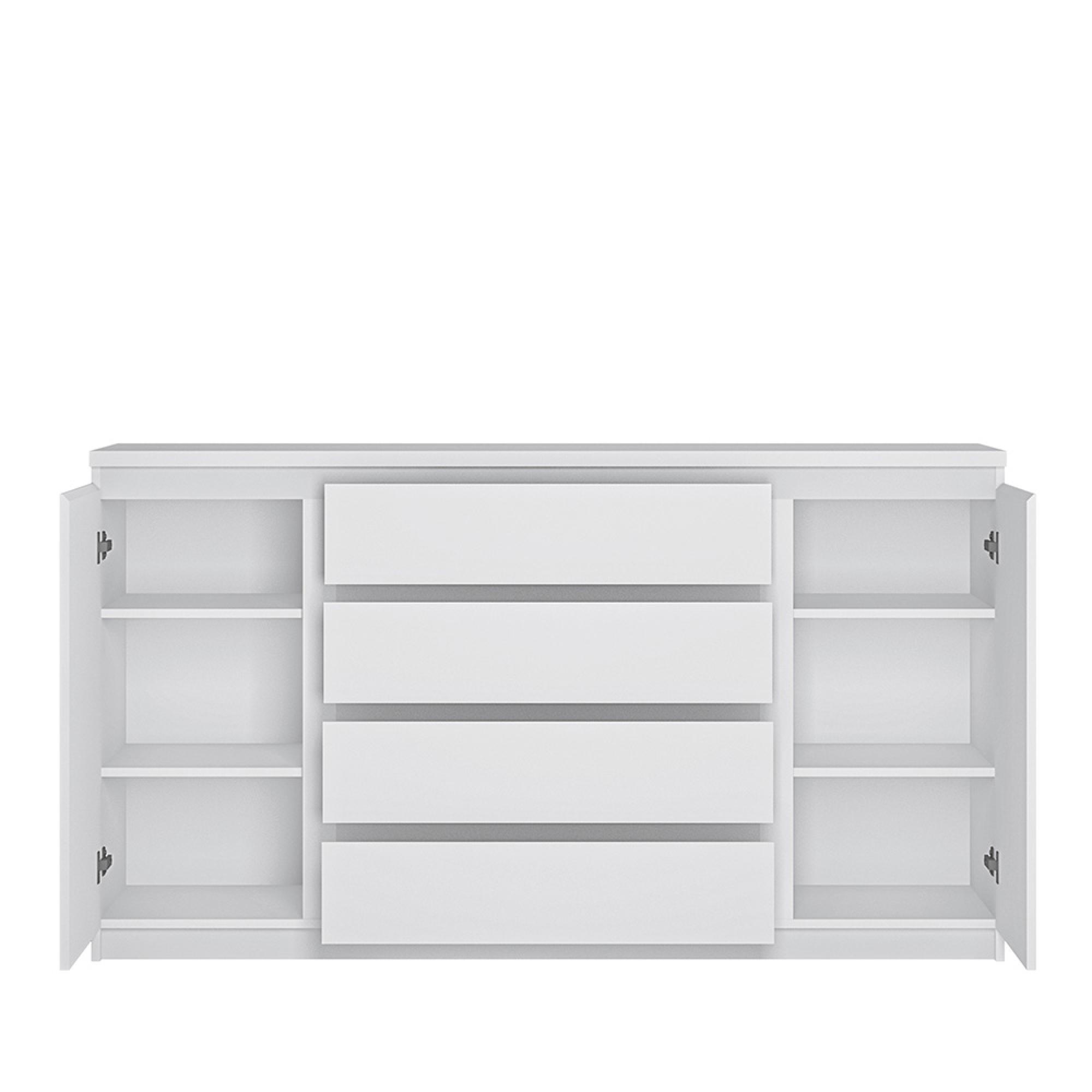 Fribo Sideboard - 2 Door - 4 Drawer - Large - White