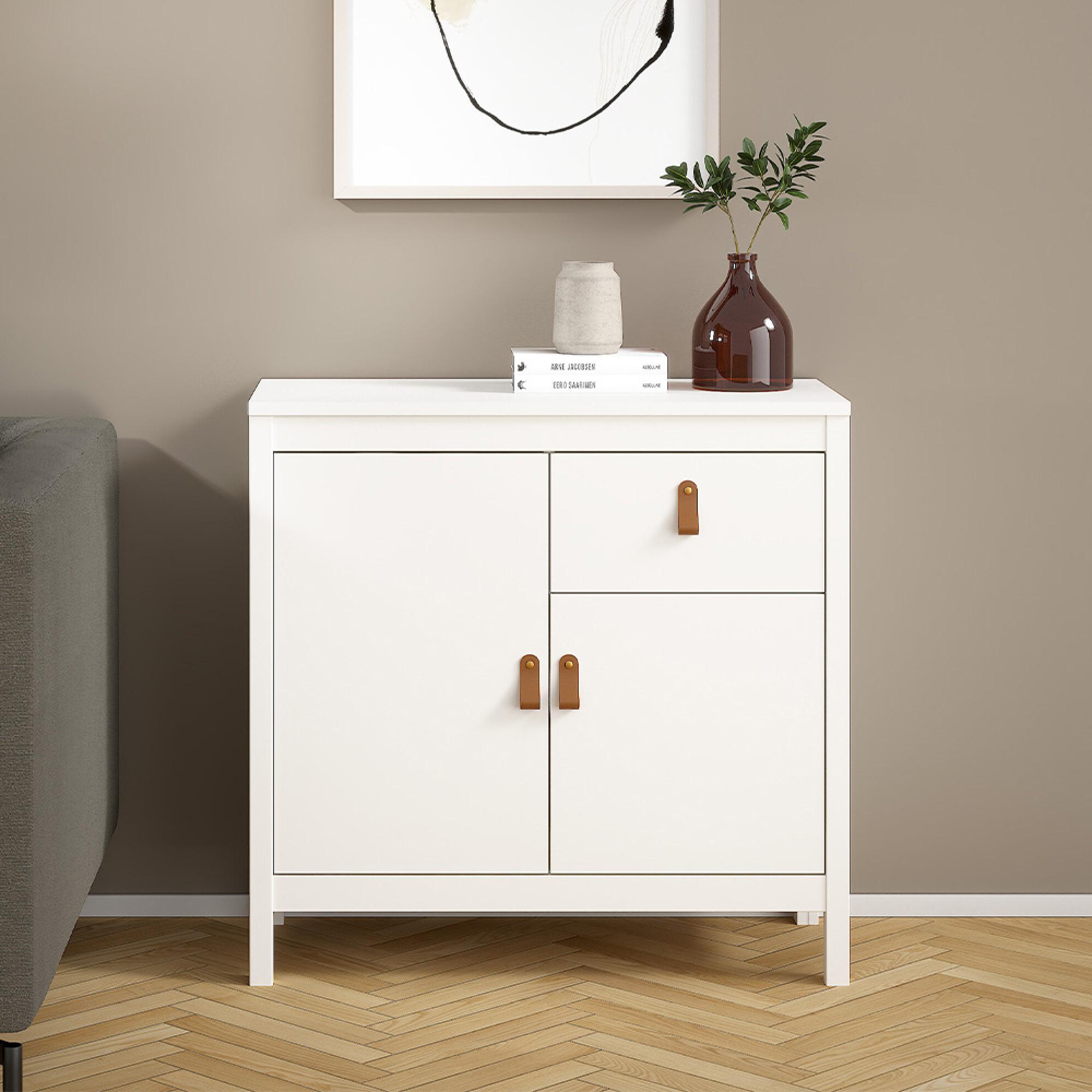 Barcelona Sideboard - 2 Door - 1 Drawer - Small - White