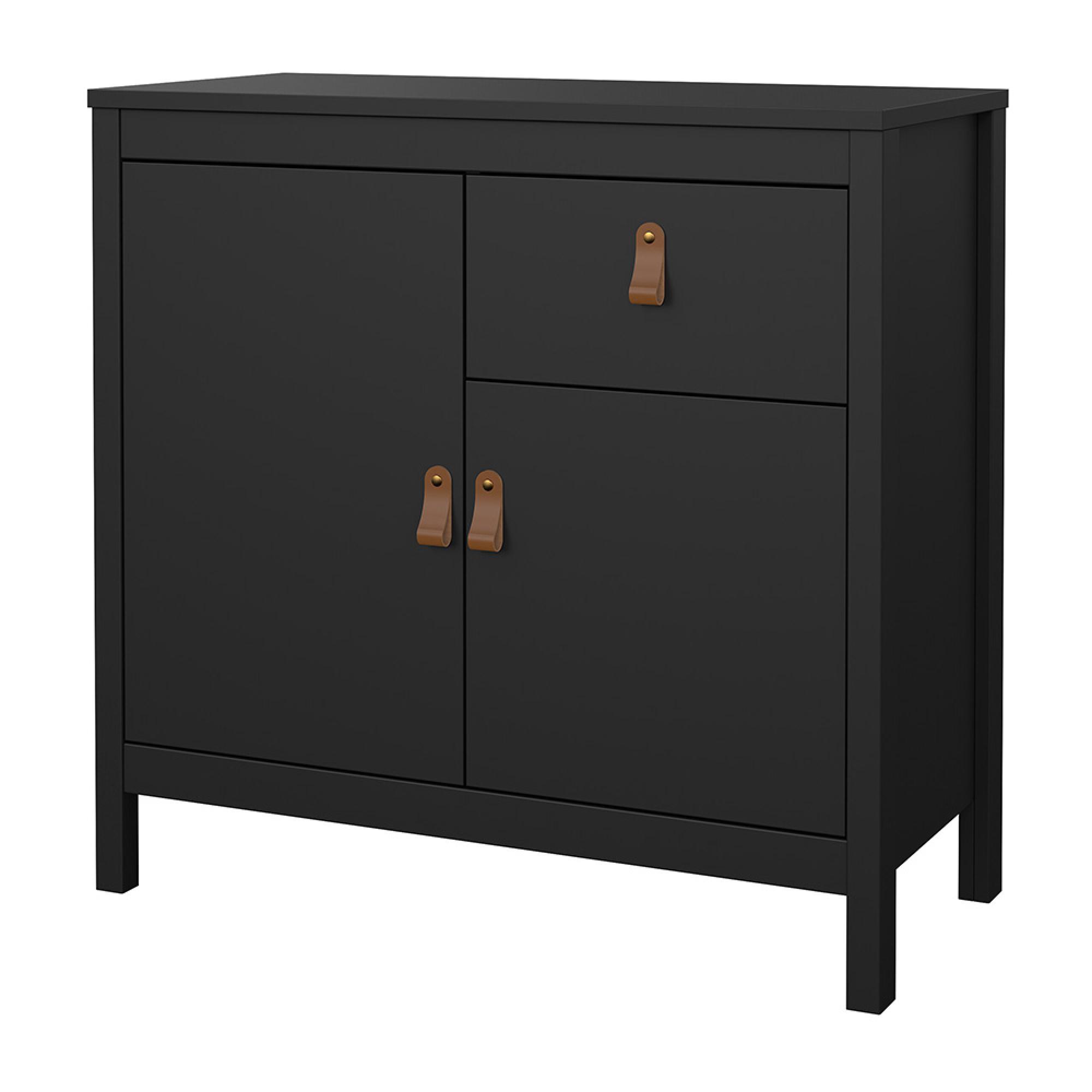 Barcelona Sideboard - 2 Door - 1 Drawer - Small - Black