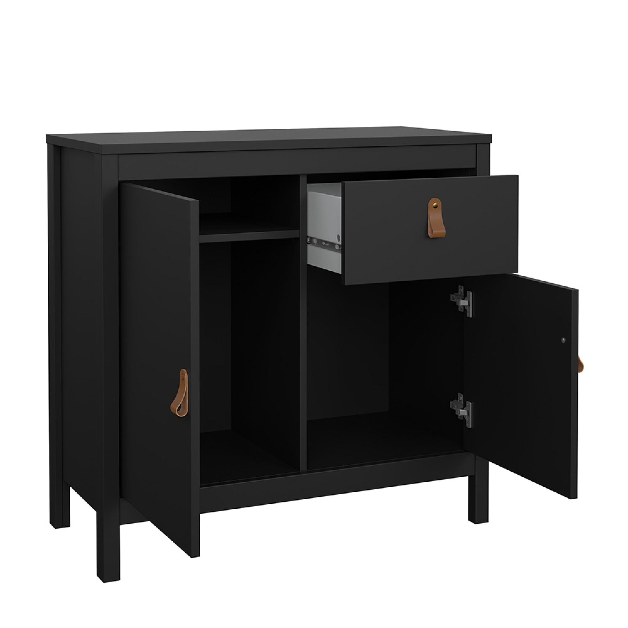 Barcelona Sideboard - 2 Door - 1 Drawer - Small - Black