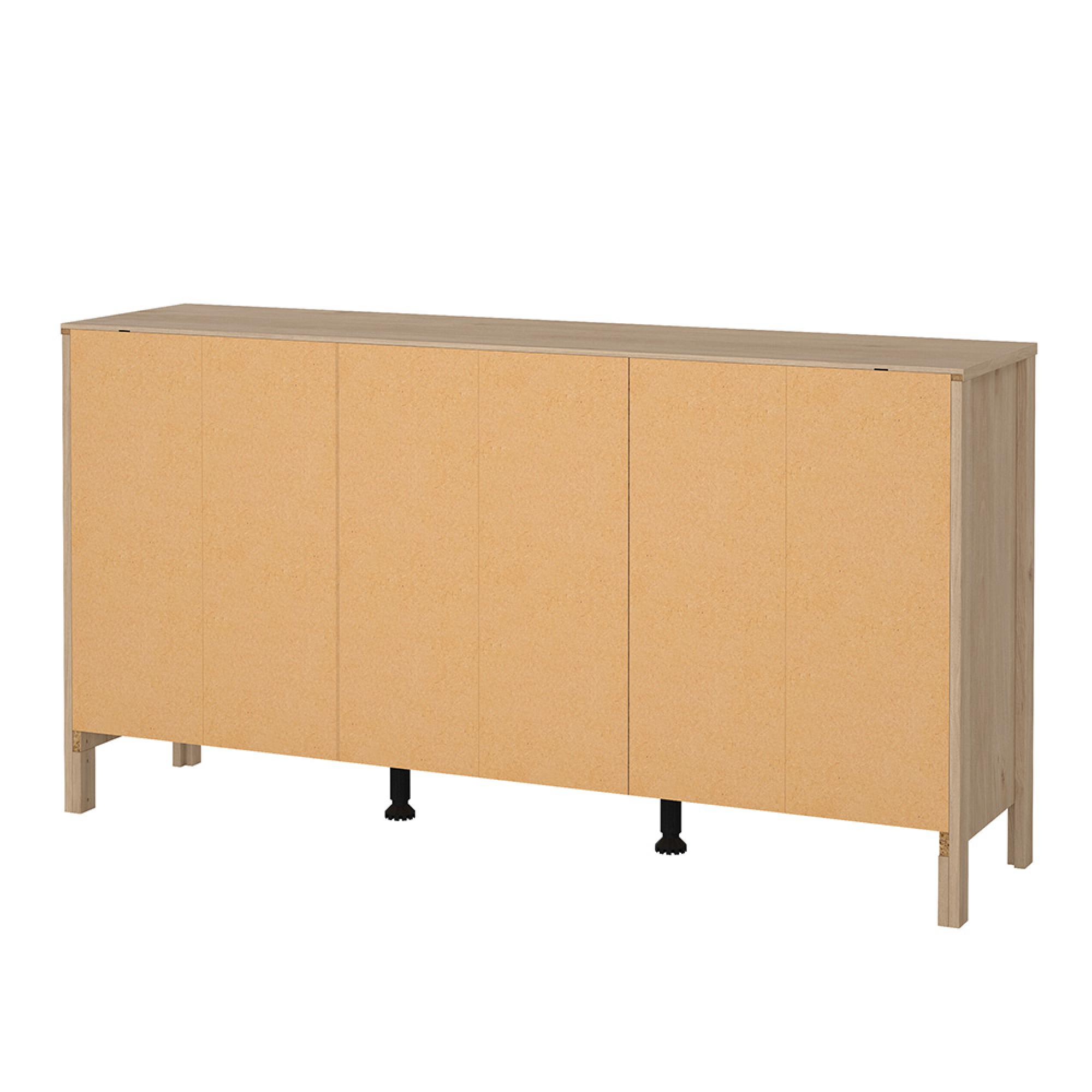 Barcelona Sideboard - 2 Door - 3 Drawer - Medium - Jackson Hickory Oak