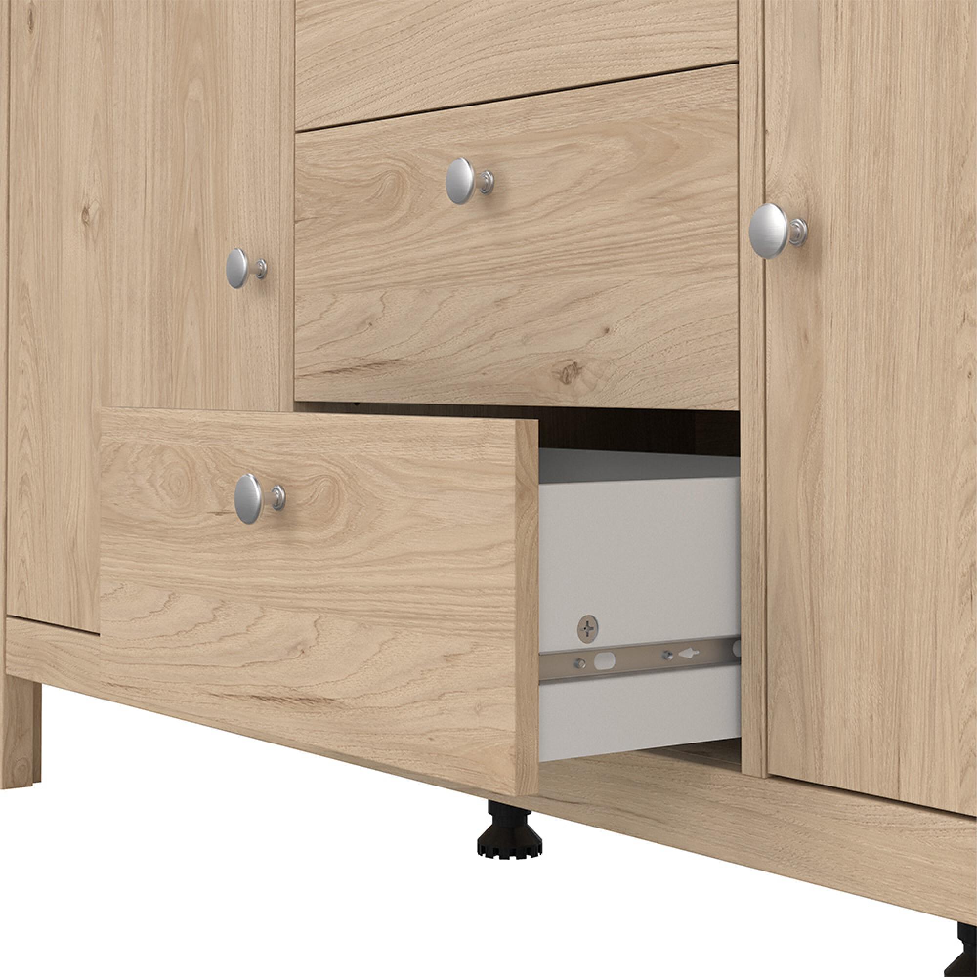 Madrid Sideboard - 2 Door - 3 Drawer - Medium - Jackson Hickory Oak