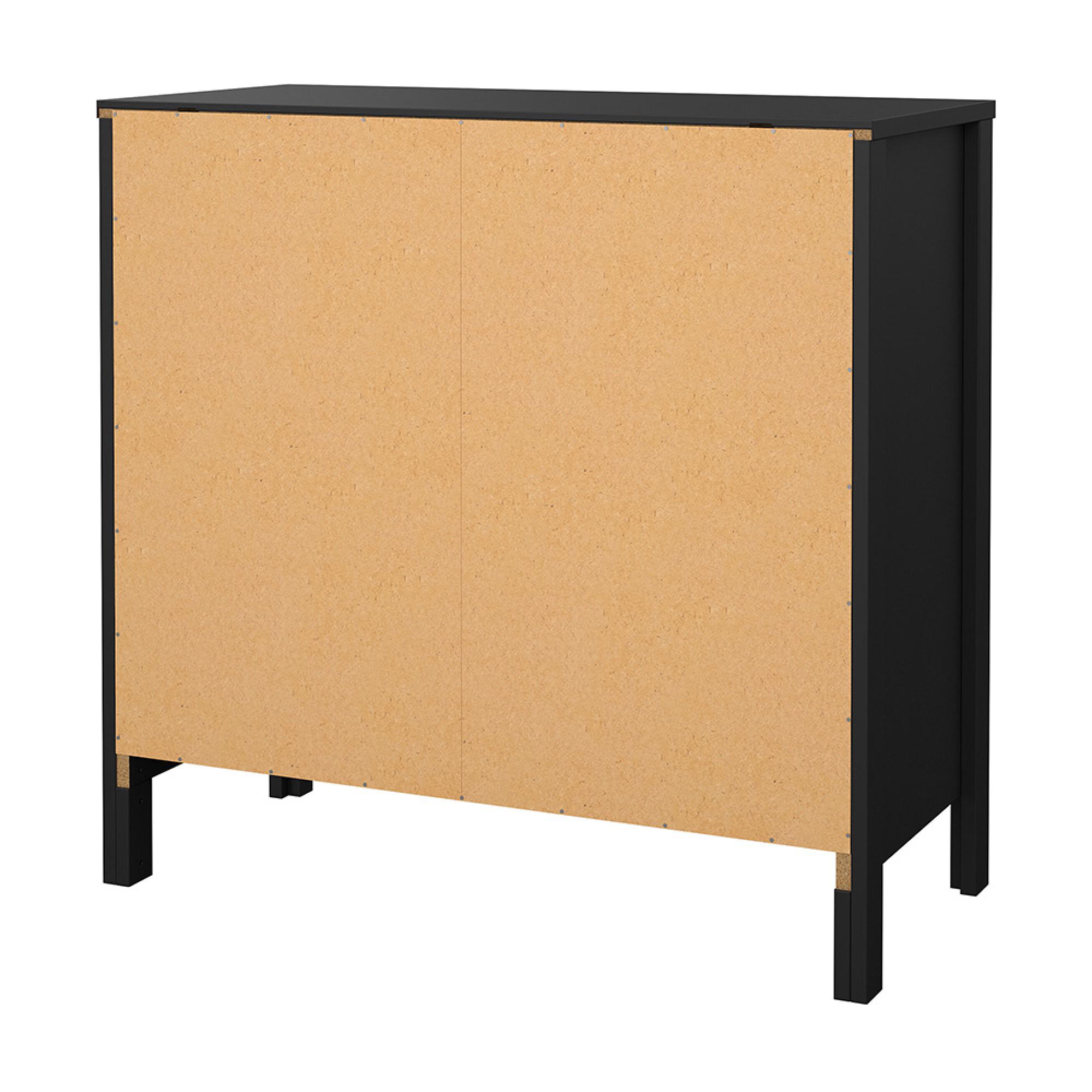 Madrid Sideboard - 2 Door - 1 Drawer - Small - Black