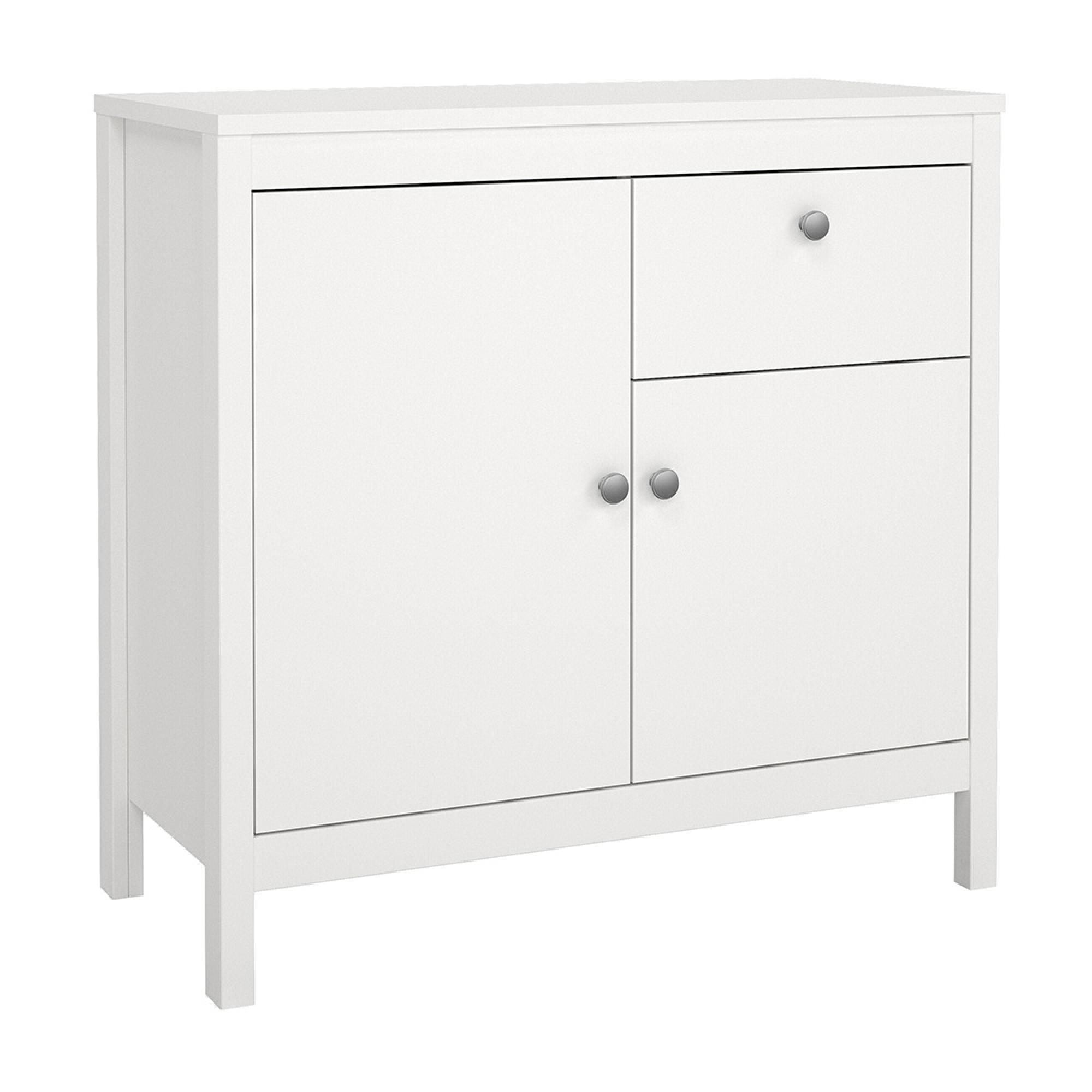 Madrid Sideboard - 2 Door - 1 Drawer - Small - White