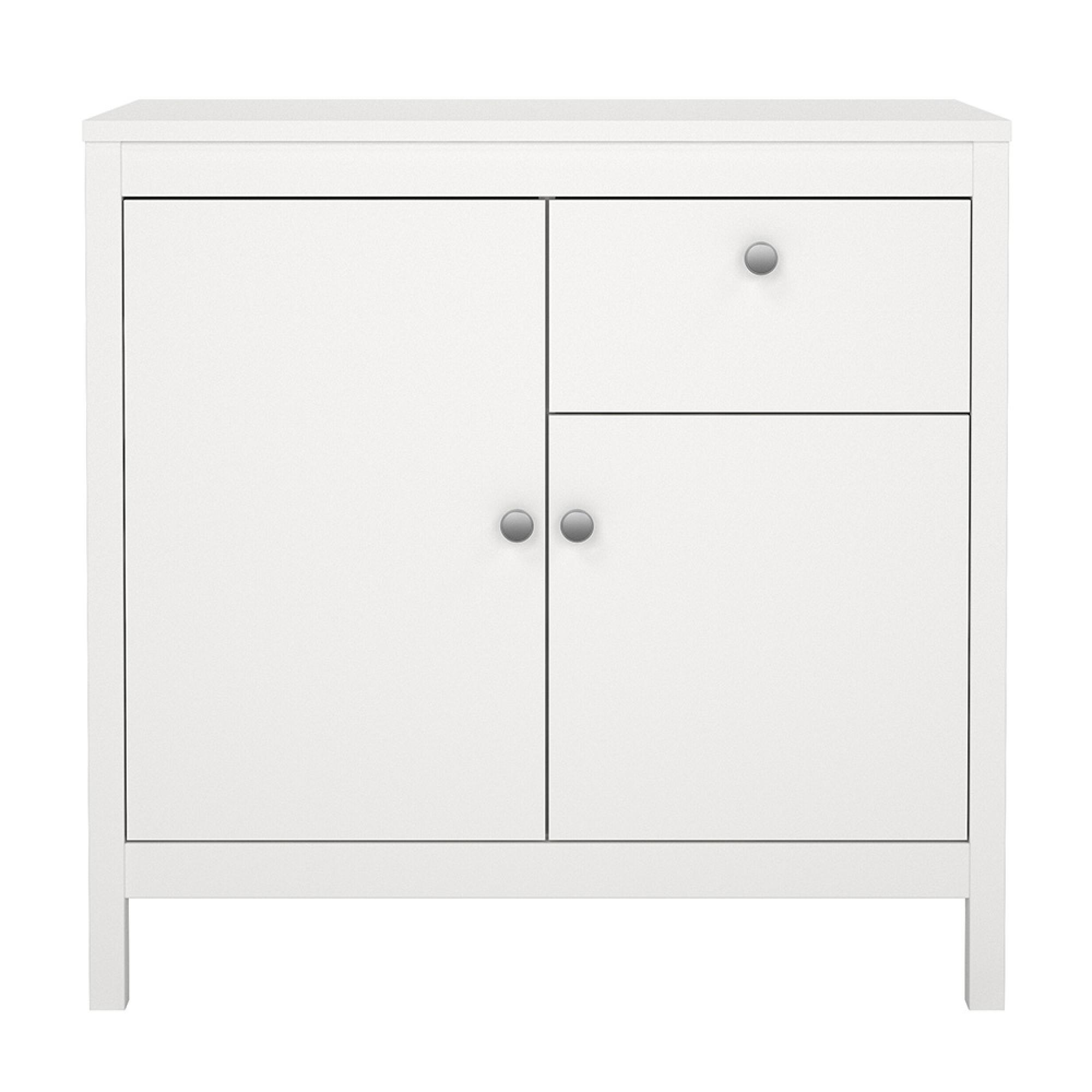 Madrid Sideboard - 2 Door - 1 Drawer - Small - White