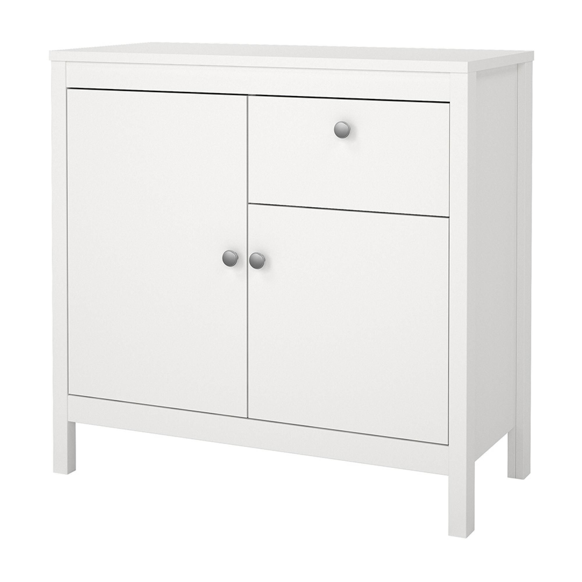 Madrid Sideboard - 2 Door - 1 Drawer - Small - White