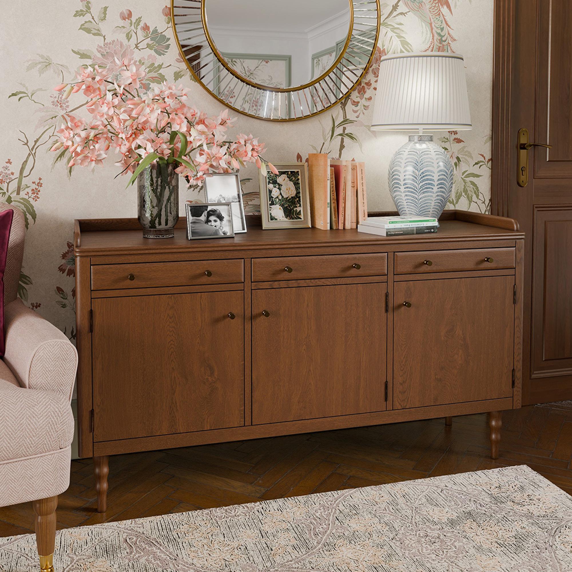 Williamson Sideboard - 3 Door 3 Drawer - Mid Gloss Lacquered