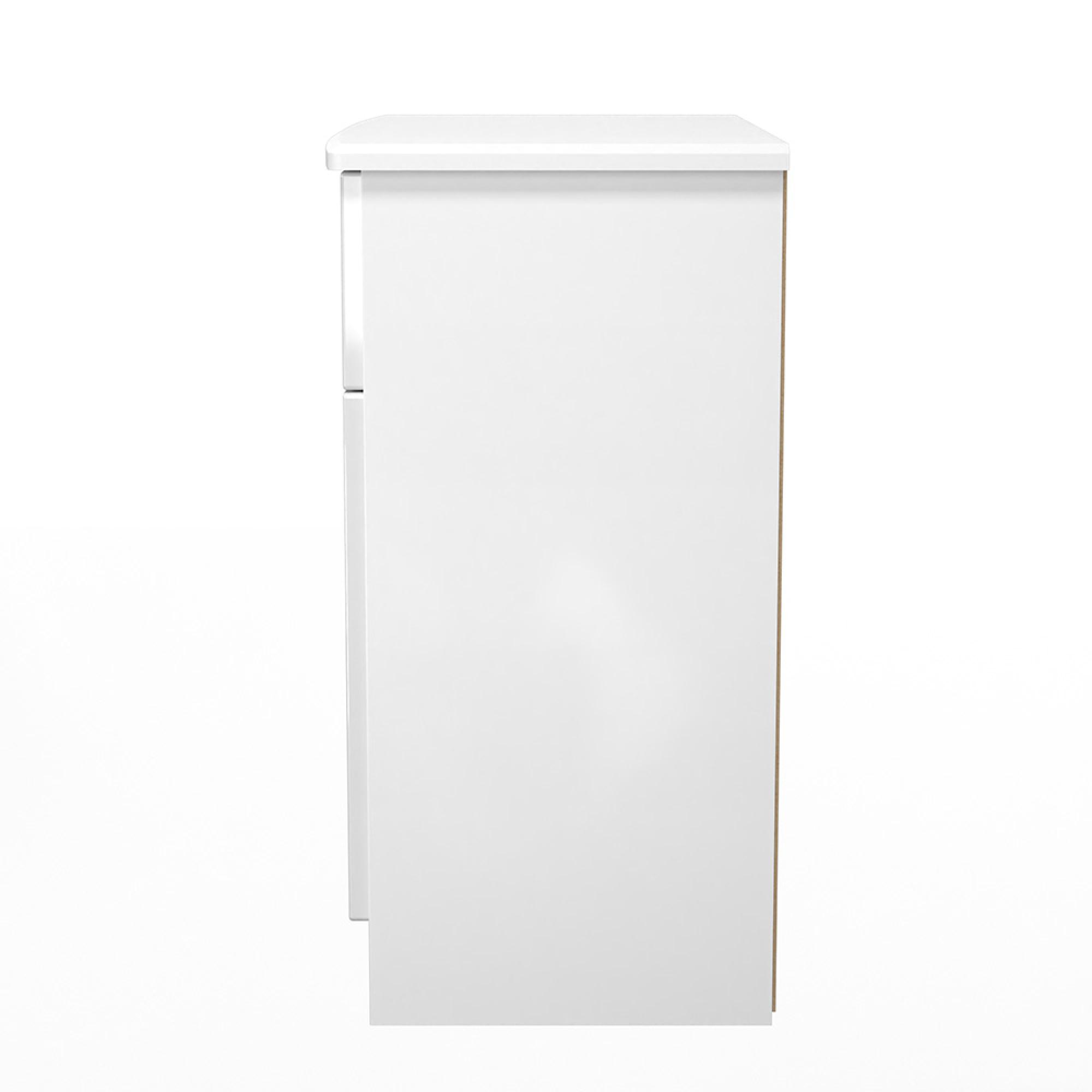 Knightsbridge Sideboard - Compact - 2 Door - White Gloss